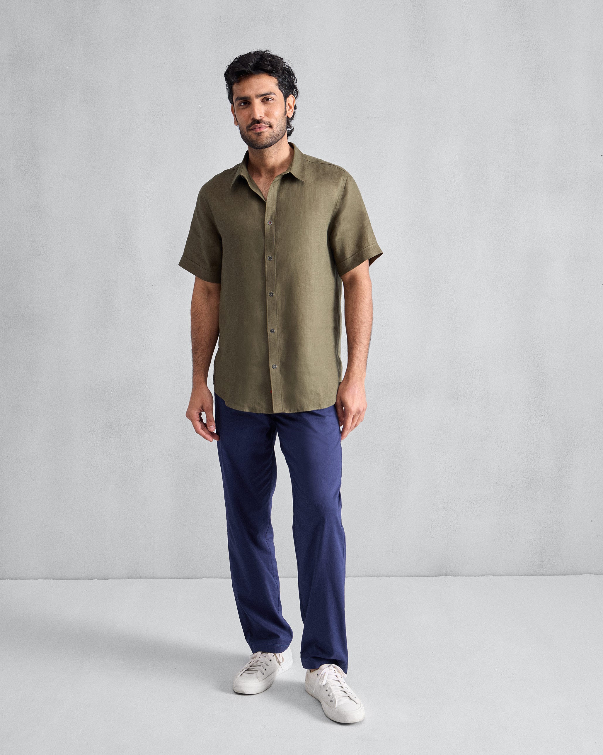 Half Sleeve Shirt - Olive