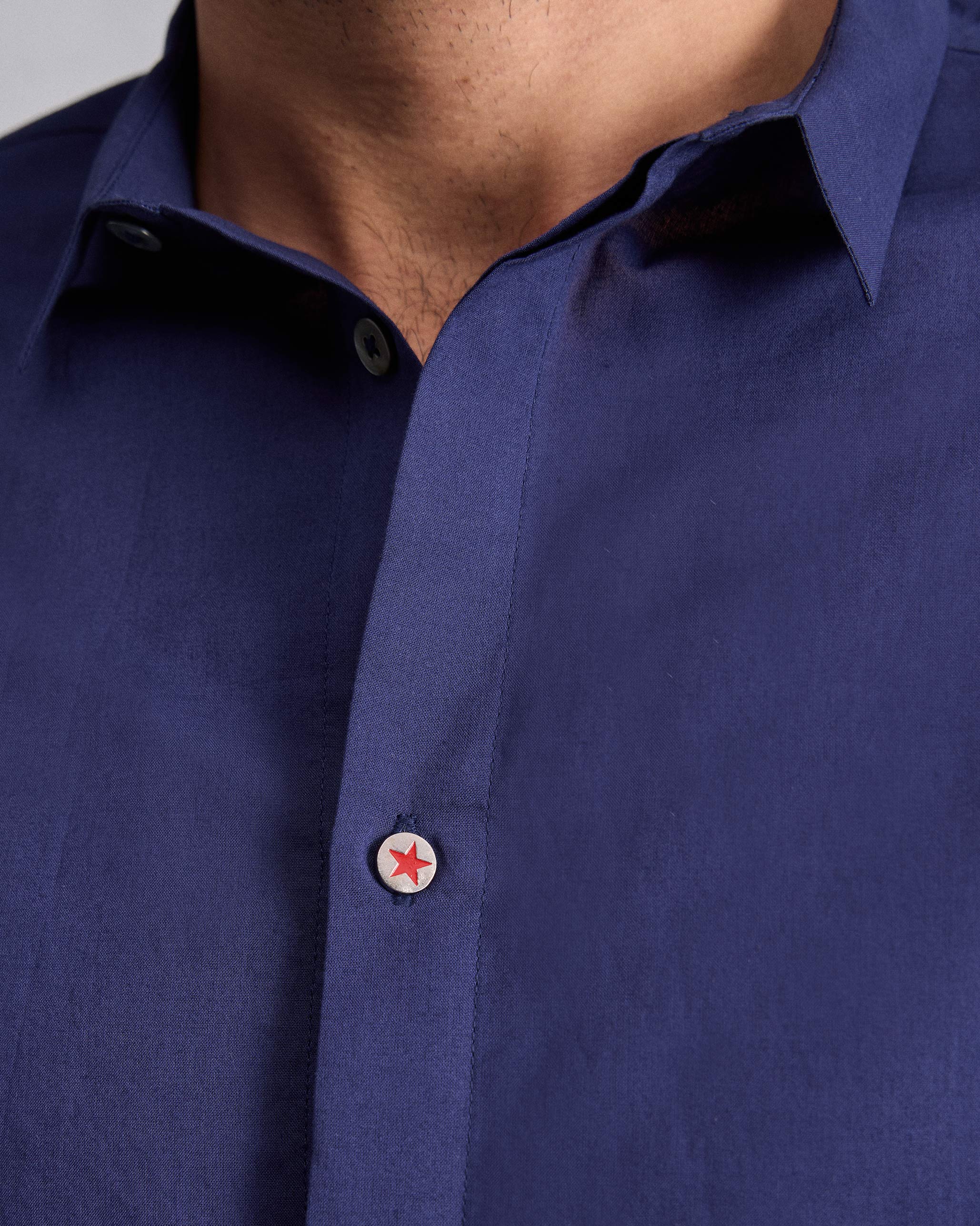 Riverine Shirt - Ink blue