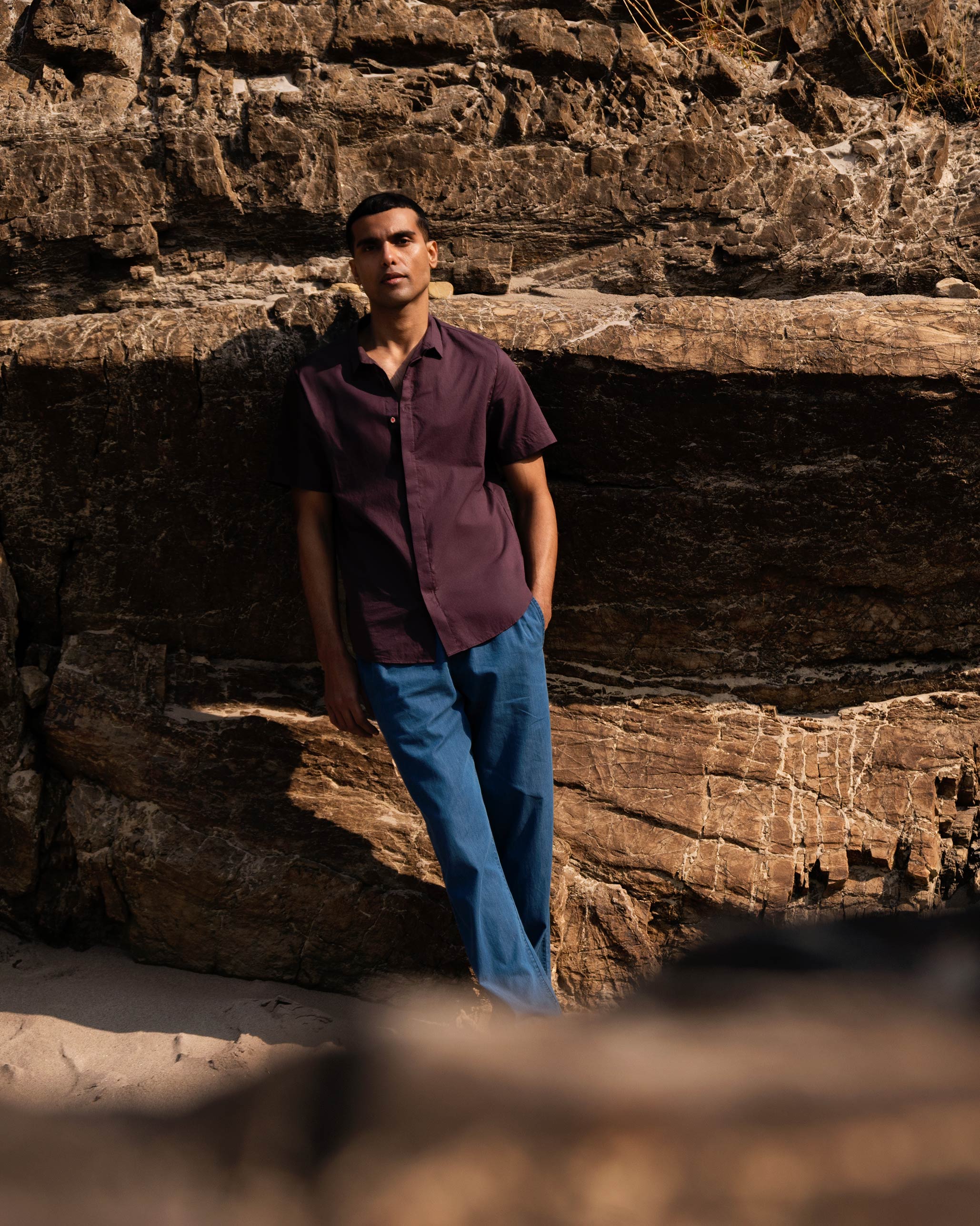 Riverine Shirt - Chocolate Plum