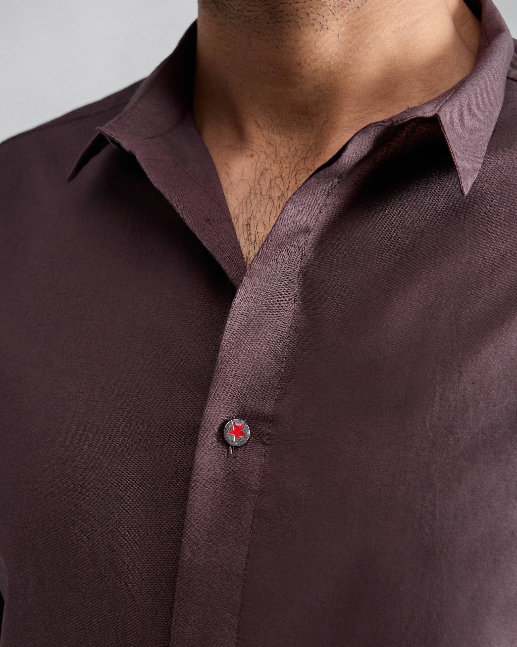 Riverine Shirt - Chocolate Plum