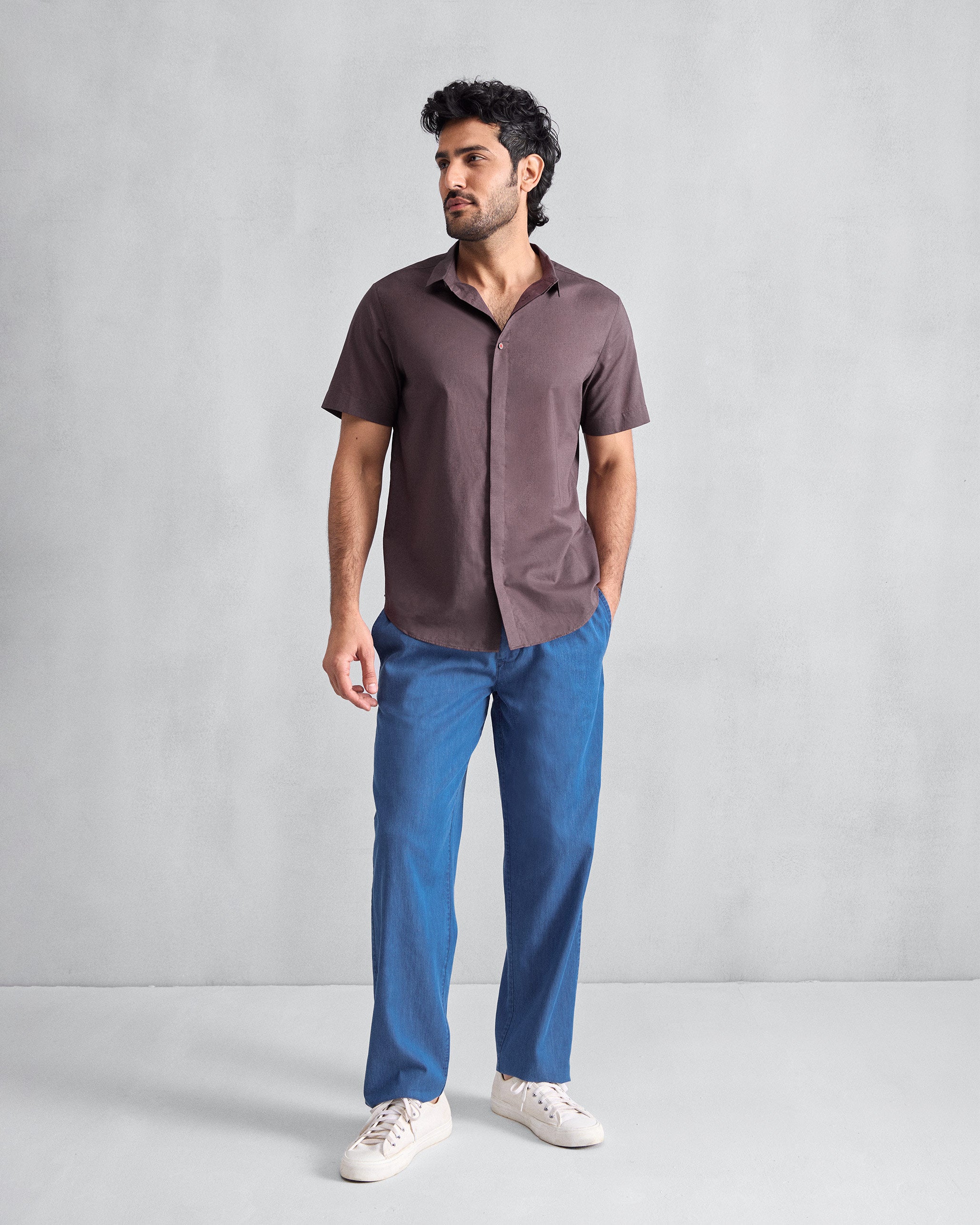 Riverine Shirt - Chocolate Plum