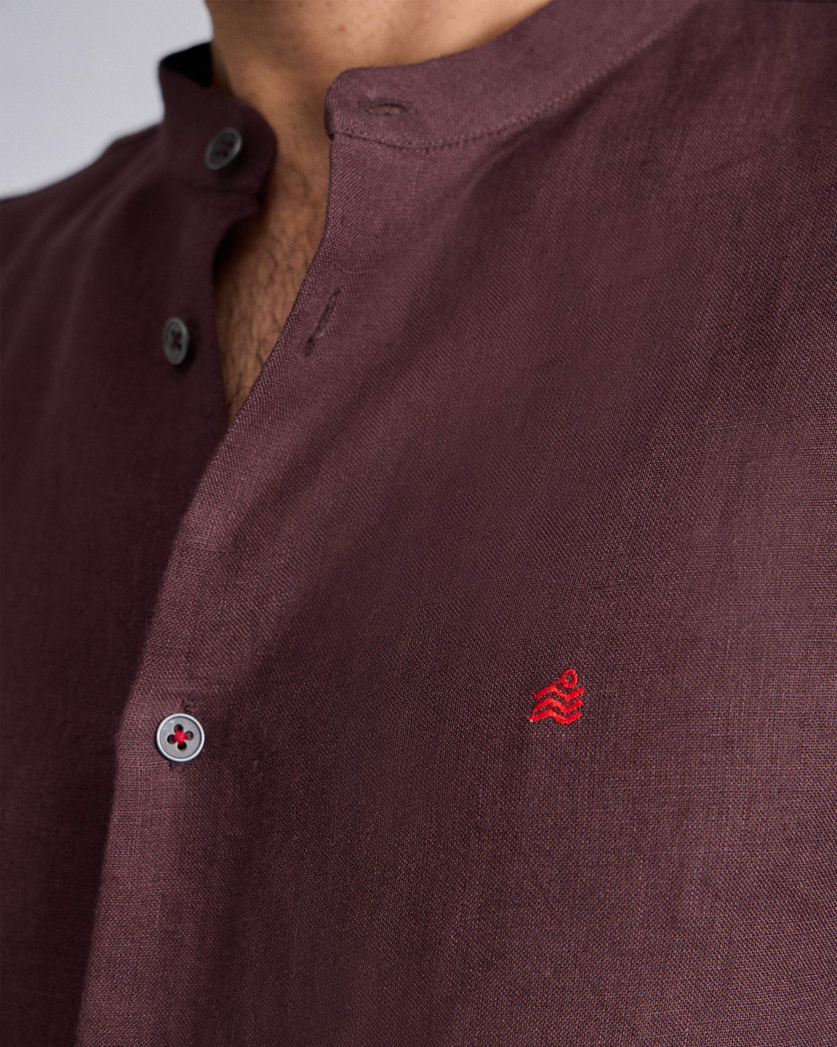 Nawab Shirt - Chocolate Plum thumbnail 4