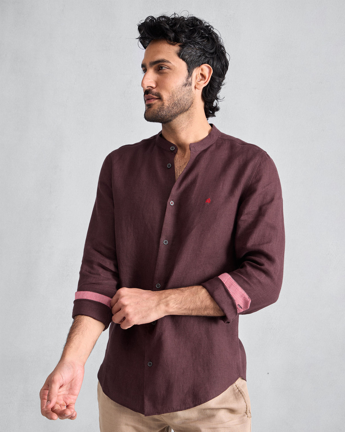 Nawab Shirt - Chocolate Plum thumbnail 5
