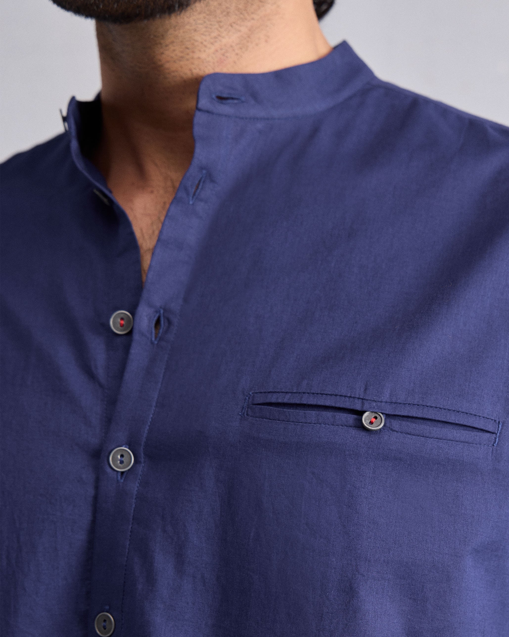 Pondicherry Kurta - Ink Blue