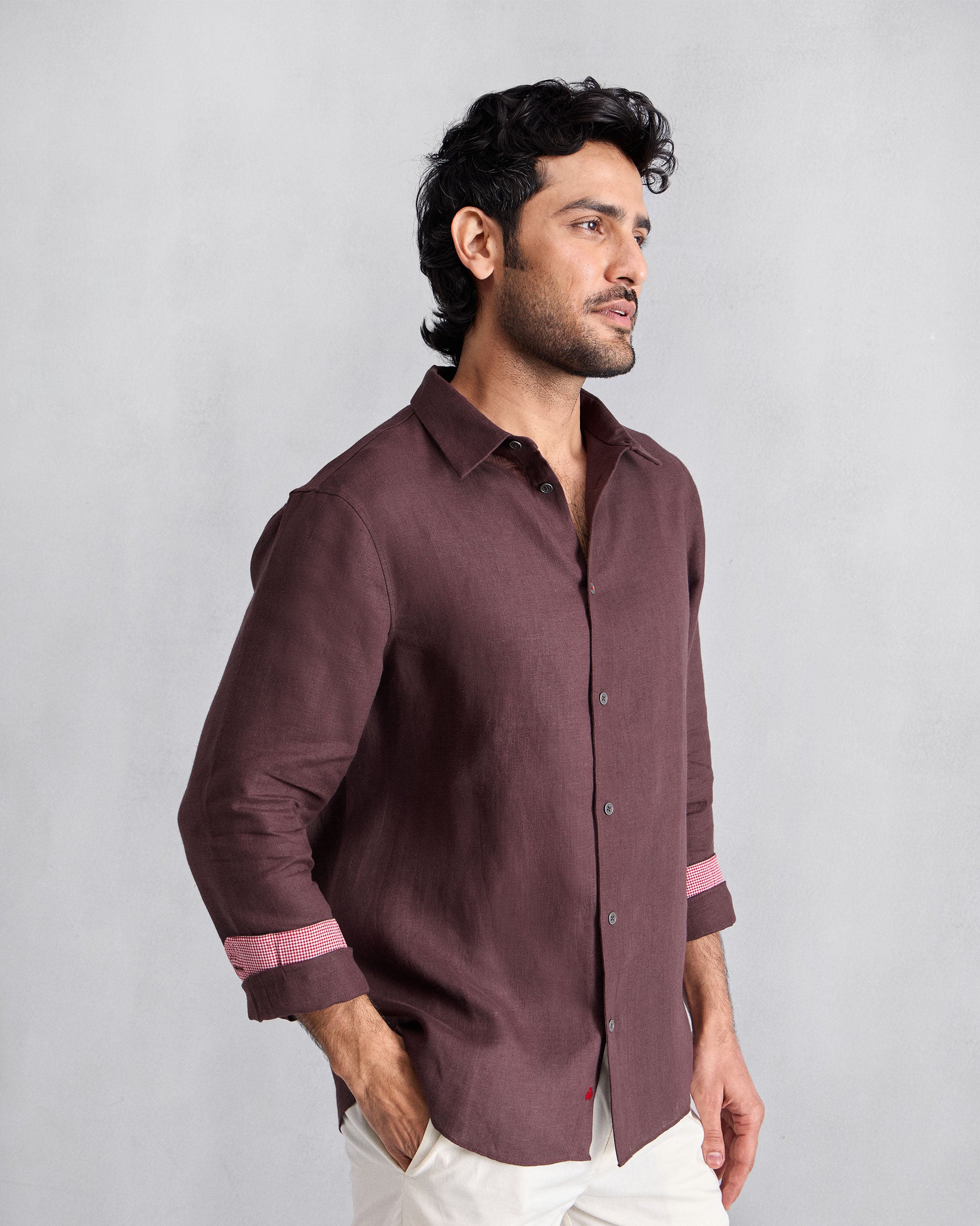 Classic Shirt - Chocolate Plum
