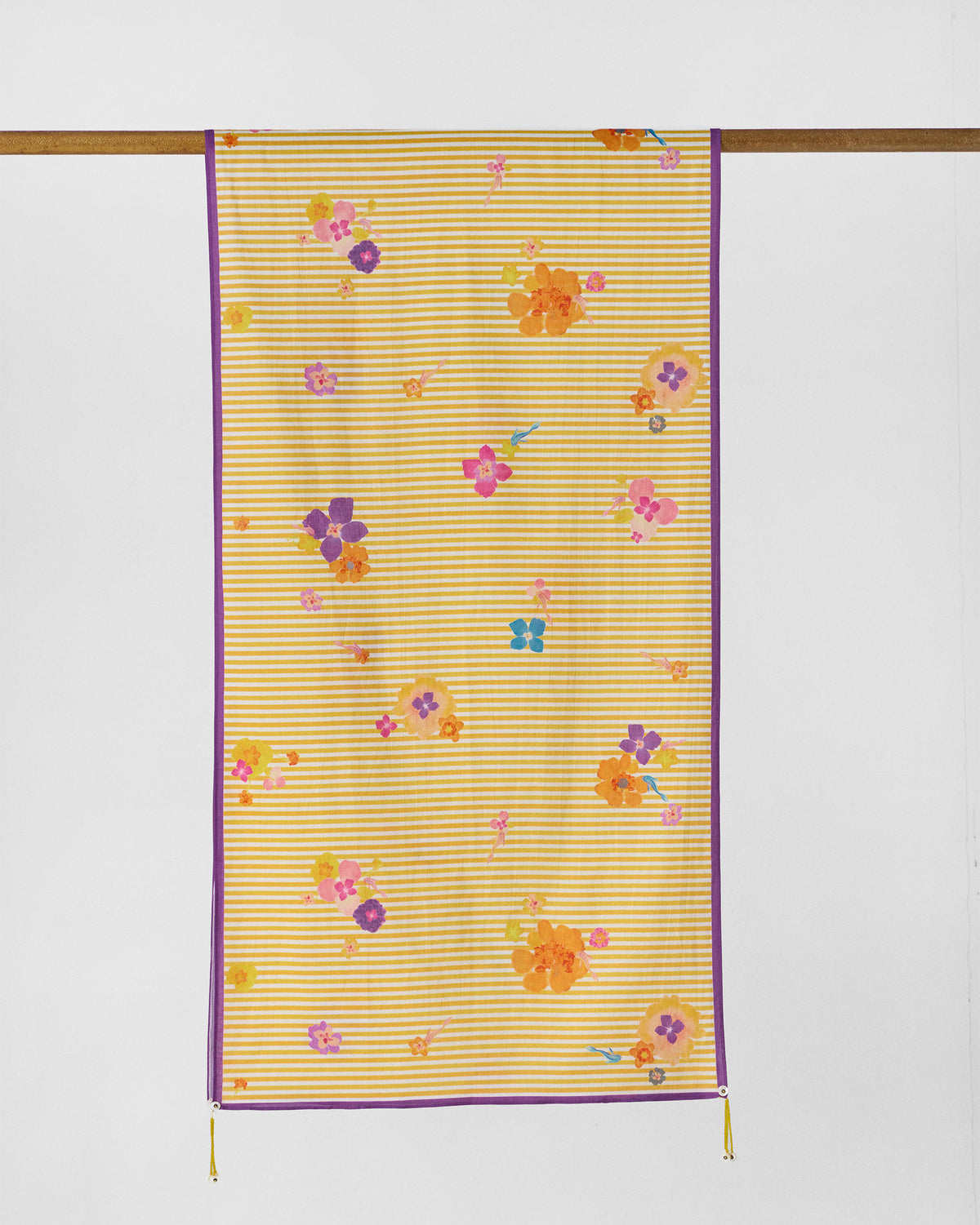 Basant Bloom Scarf - Yellow