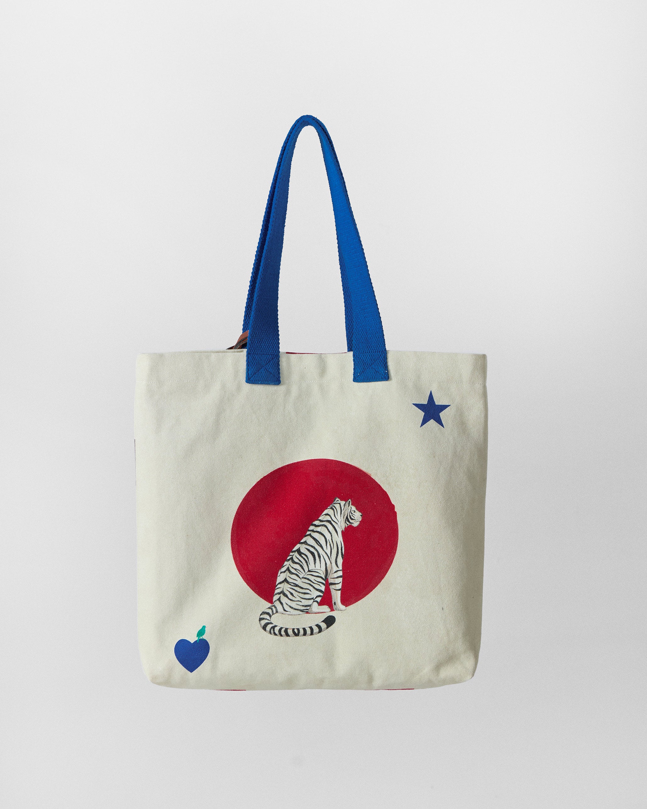 Bagan Polka Tote - Ivory & Red