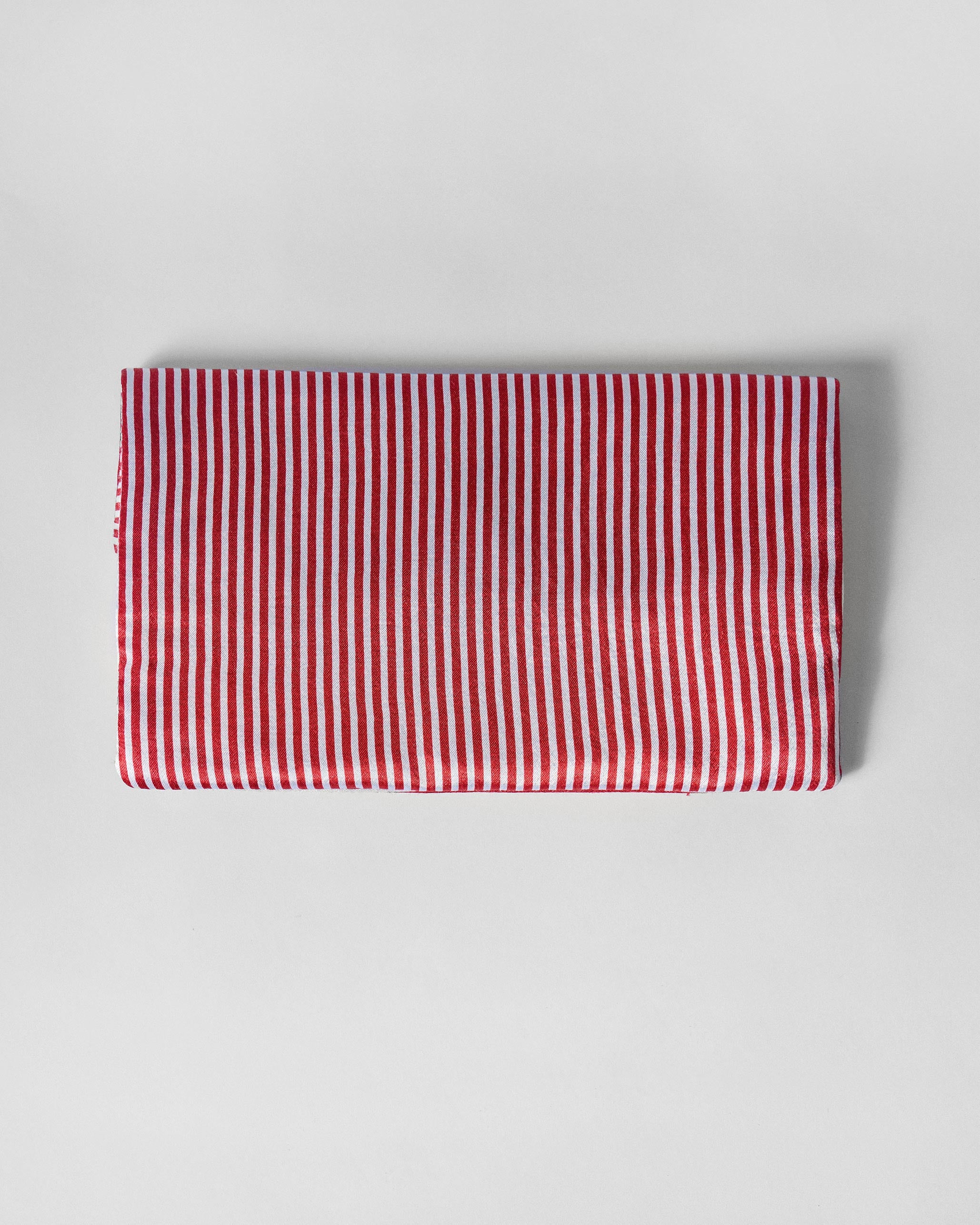 Fold Over Clutch - Red & Ivory