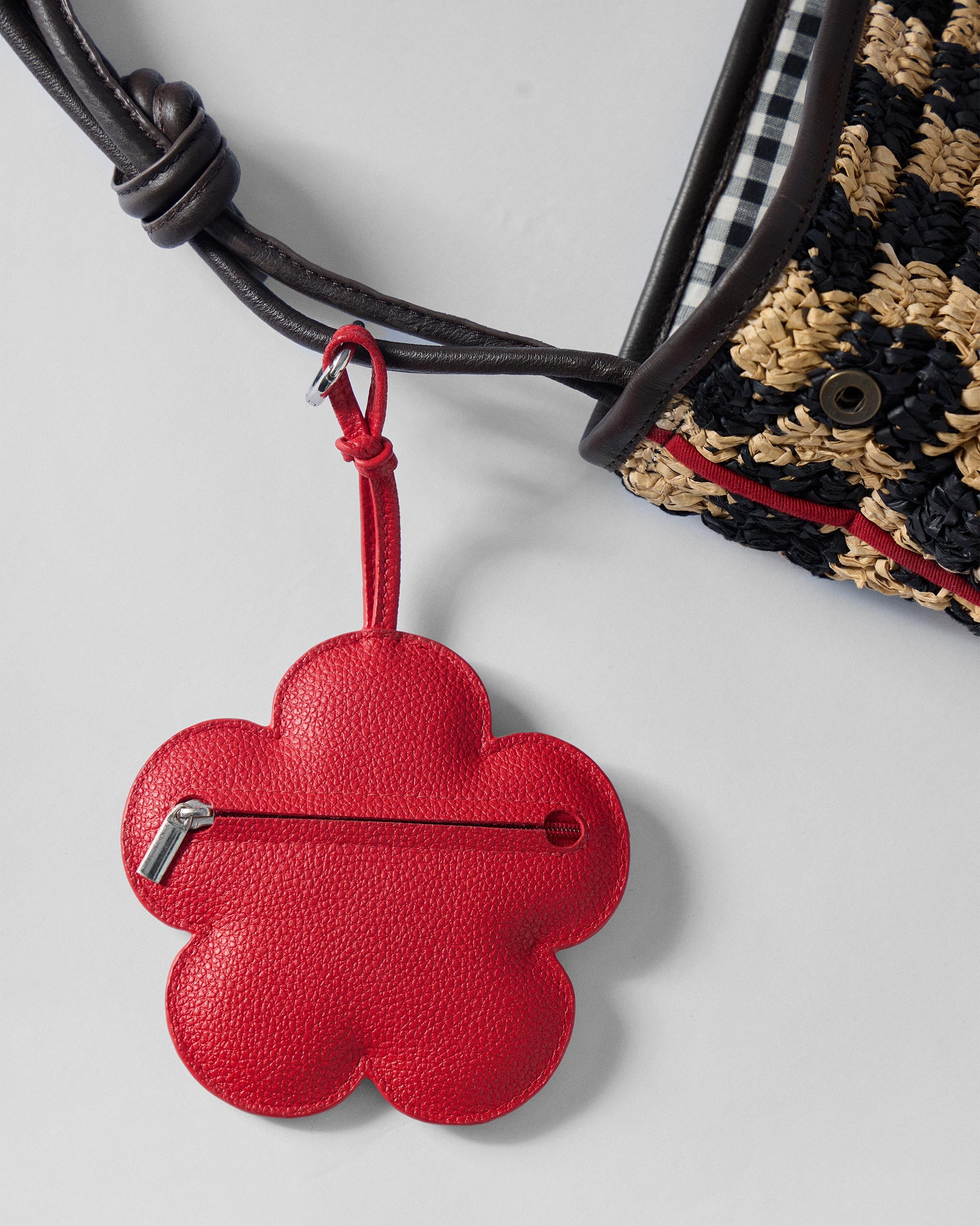 Flower Coin Pouch - Red