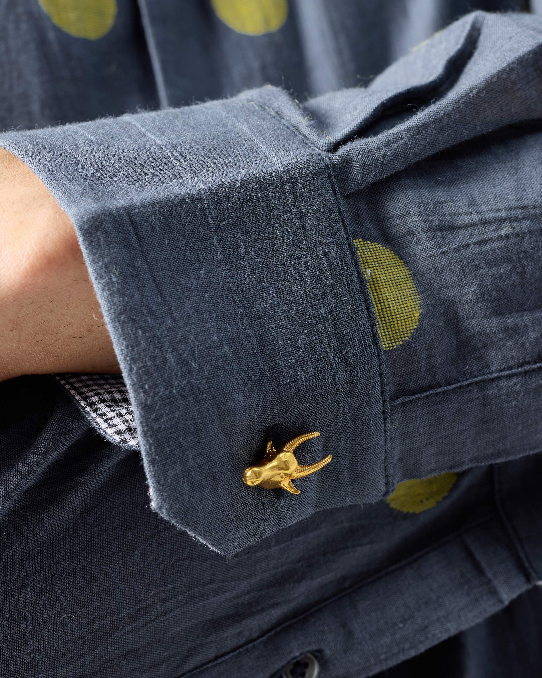 Bull Cufflinks - Gold