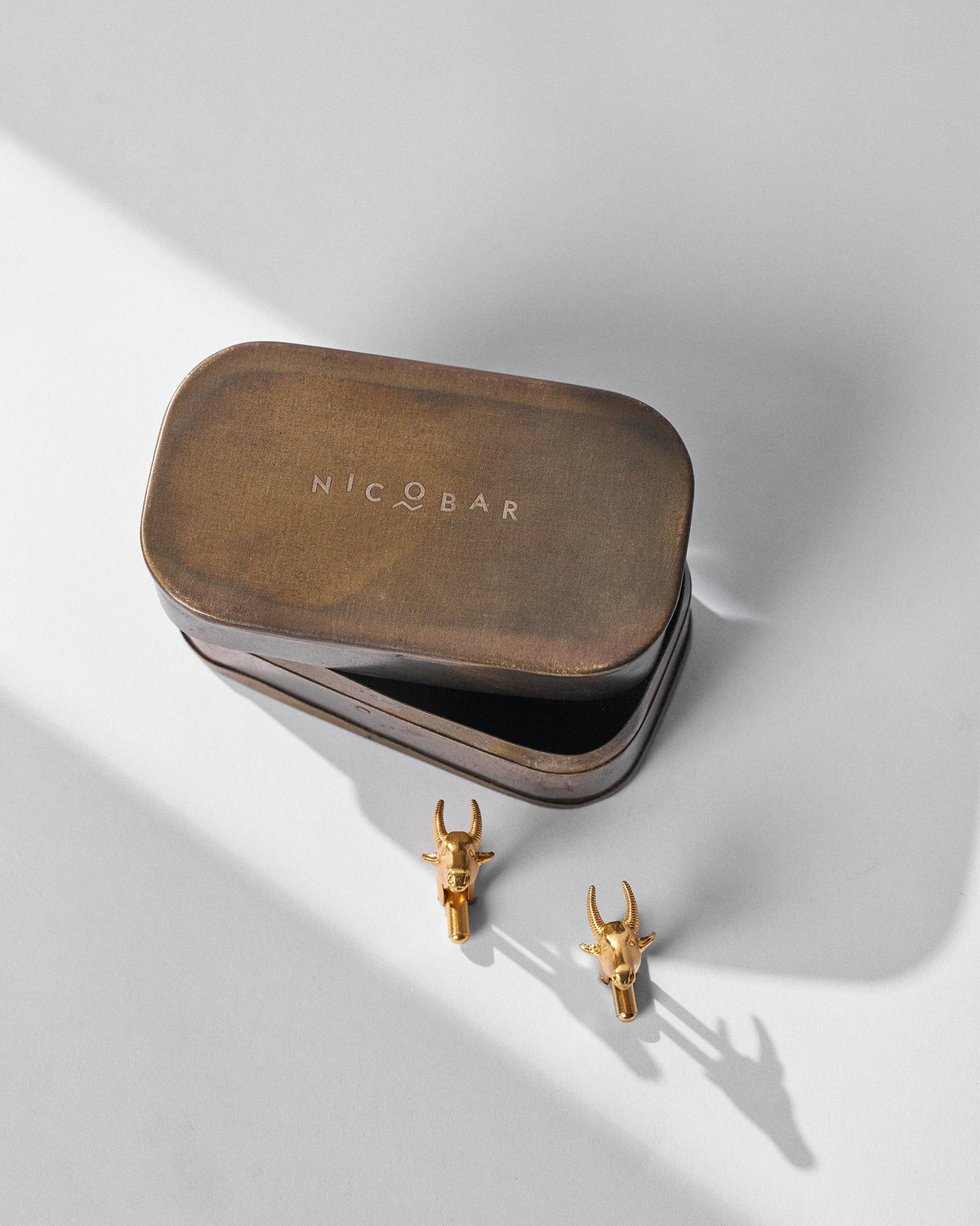Bull Cufflinks - Gold