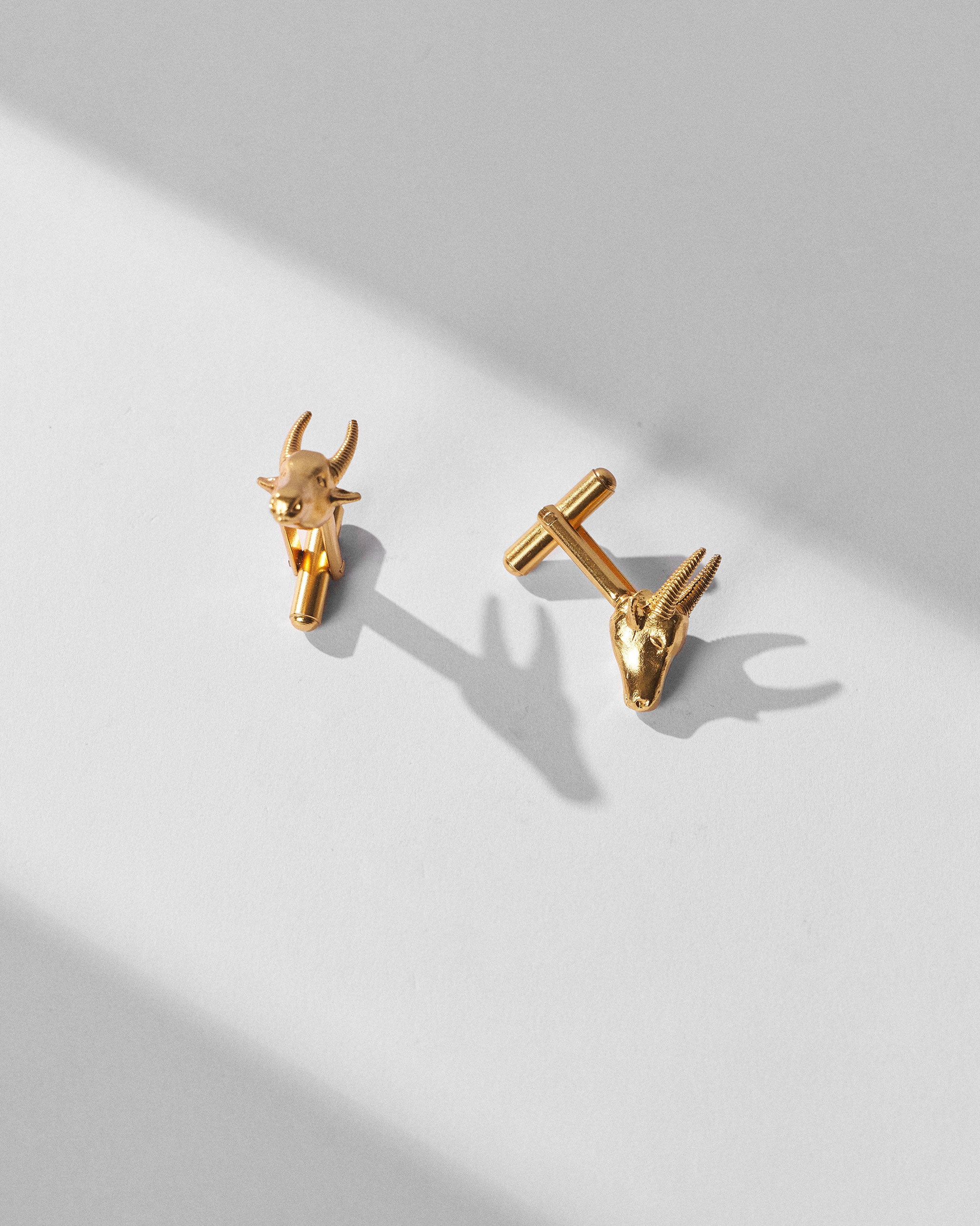 Bull Cufflinks - Gold