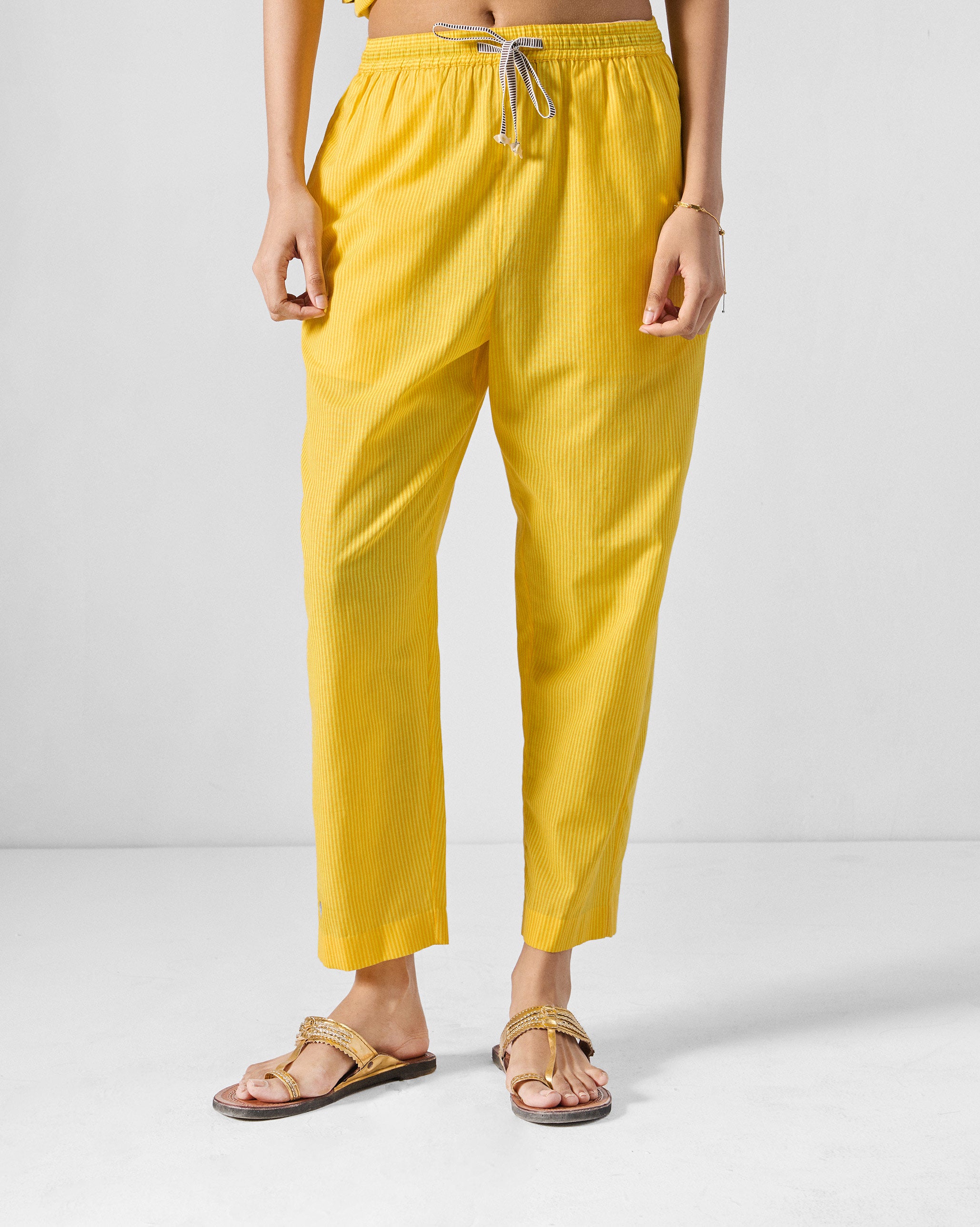 Arzoie Pants - Yellow Stripes