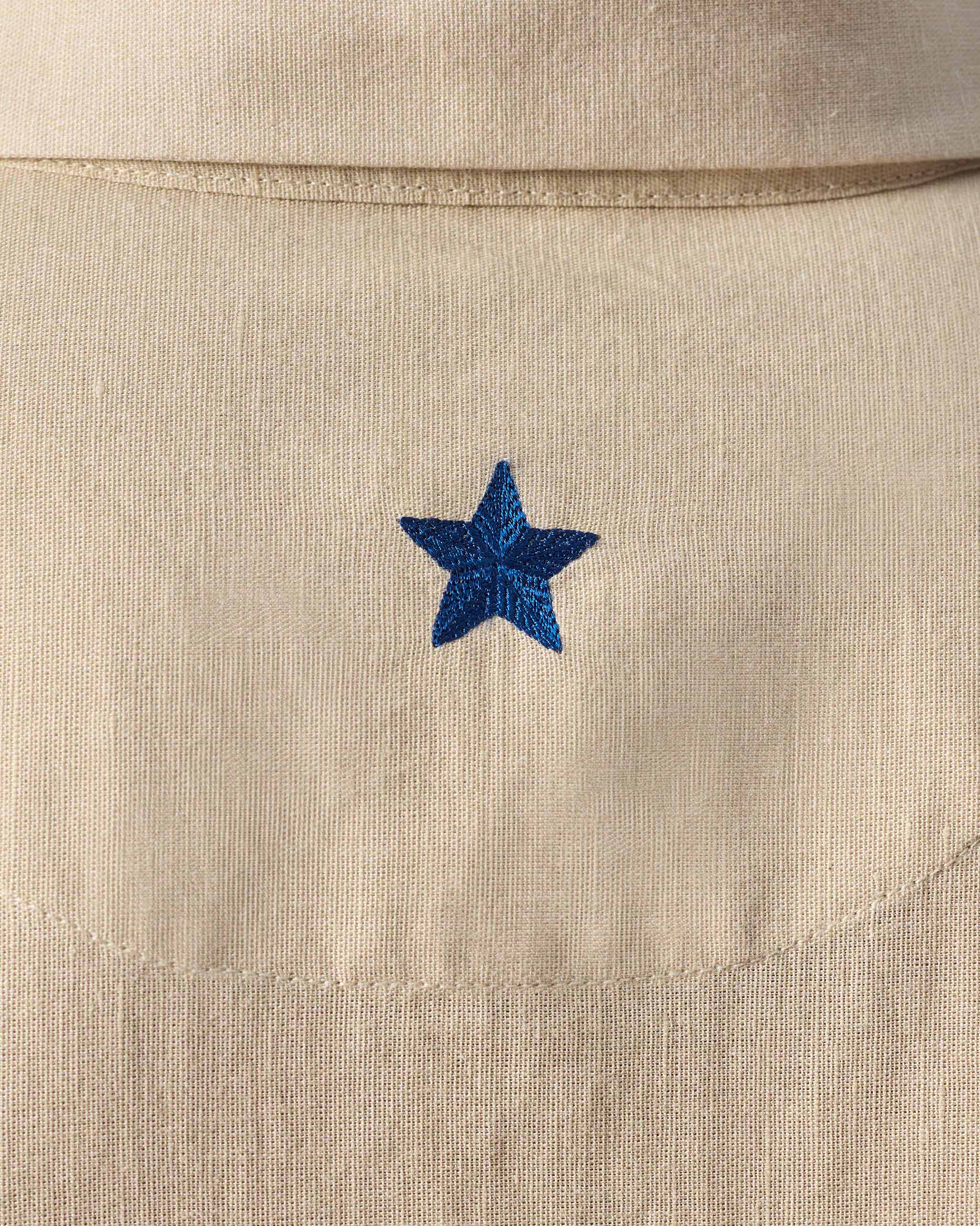 Delta Shirt - Beige & Green Printed