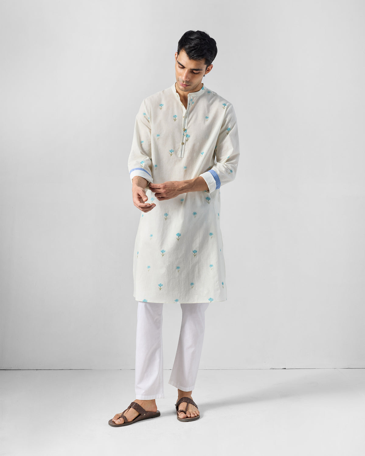Astral Kurta - Printed Organic Cotton Voile Relaxed Fit
