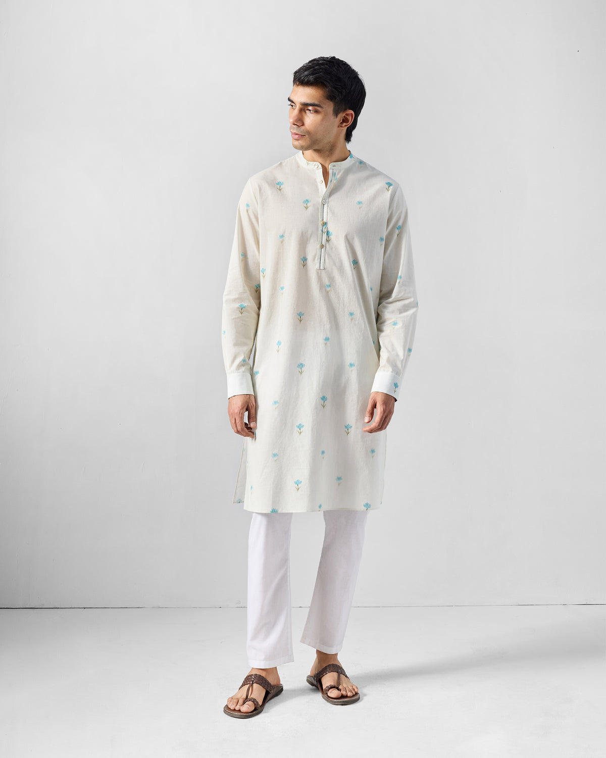 Astral Kurta - Printed Organic Cotton Voile Relaxed Fit