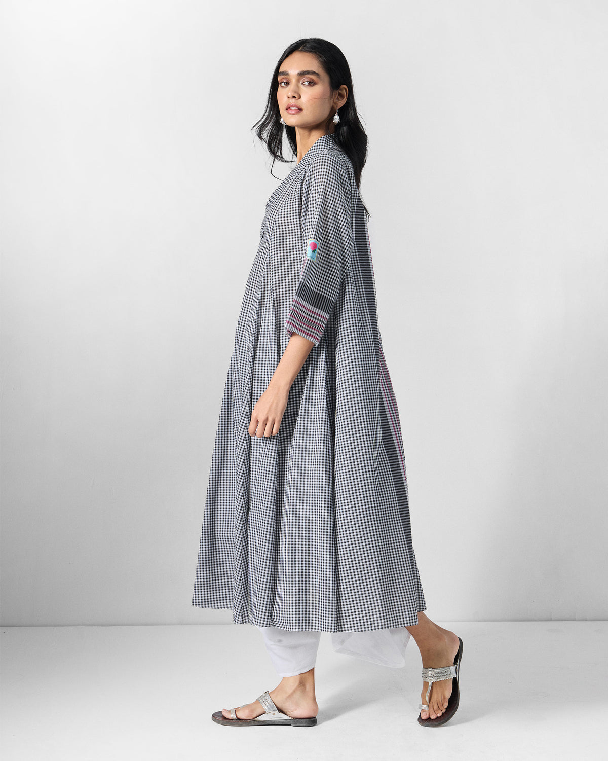 Leah Kurta - Checked Yarn-Dyed Cotton Relaxed Fit
