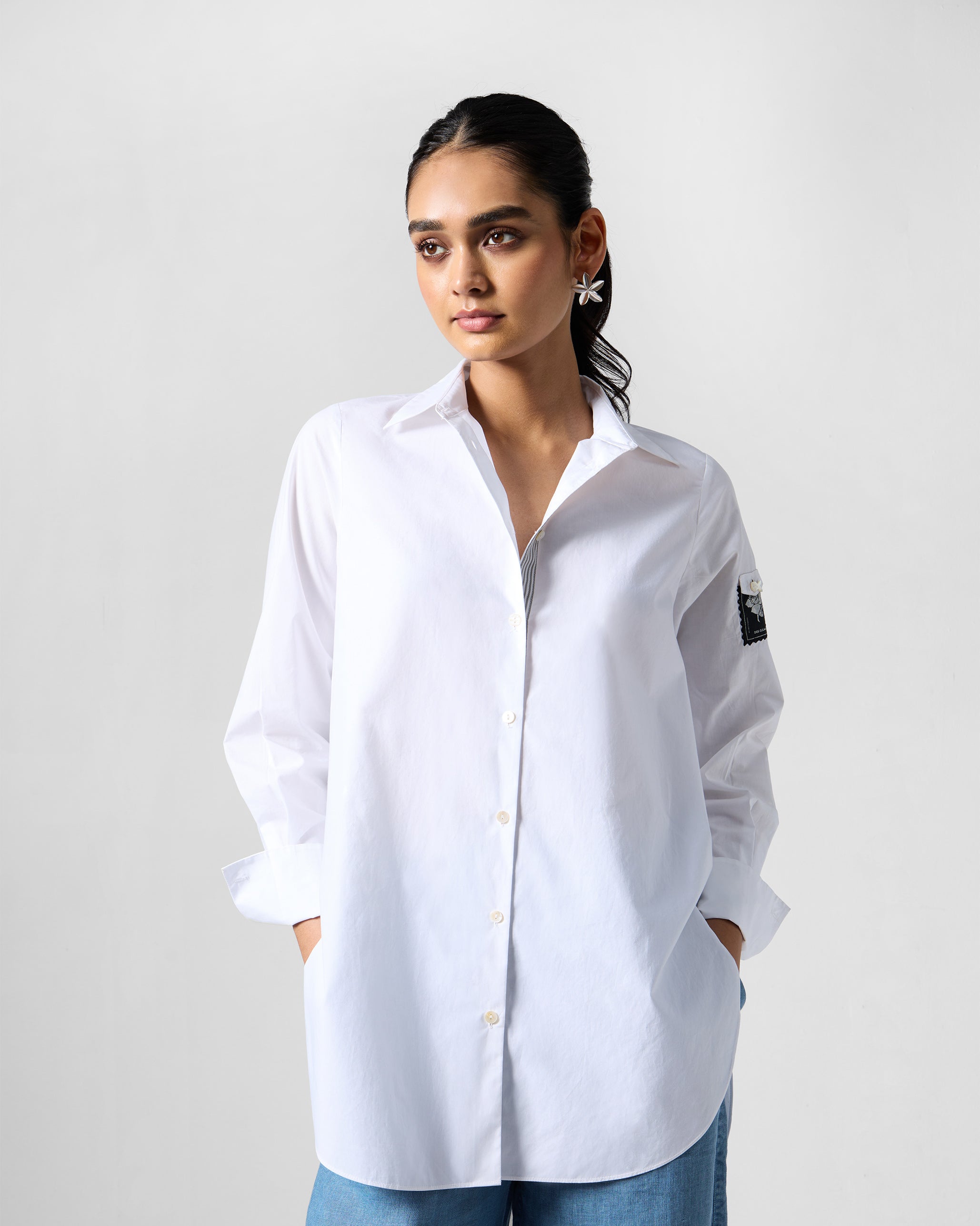 Trench Shirt - White