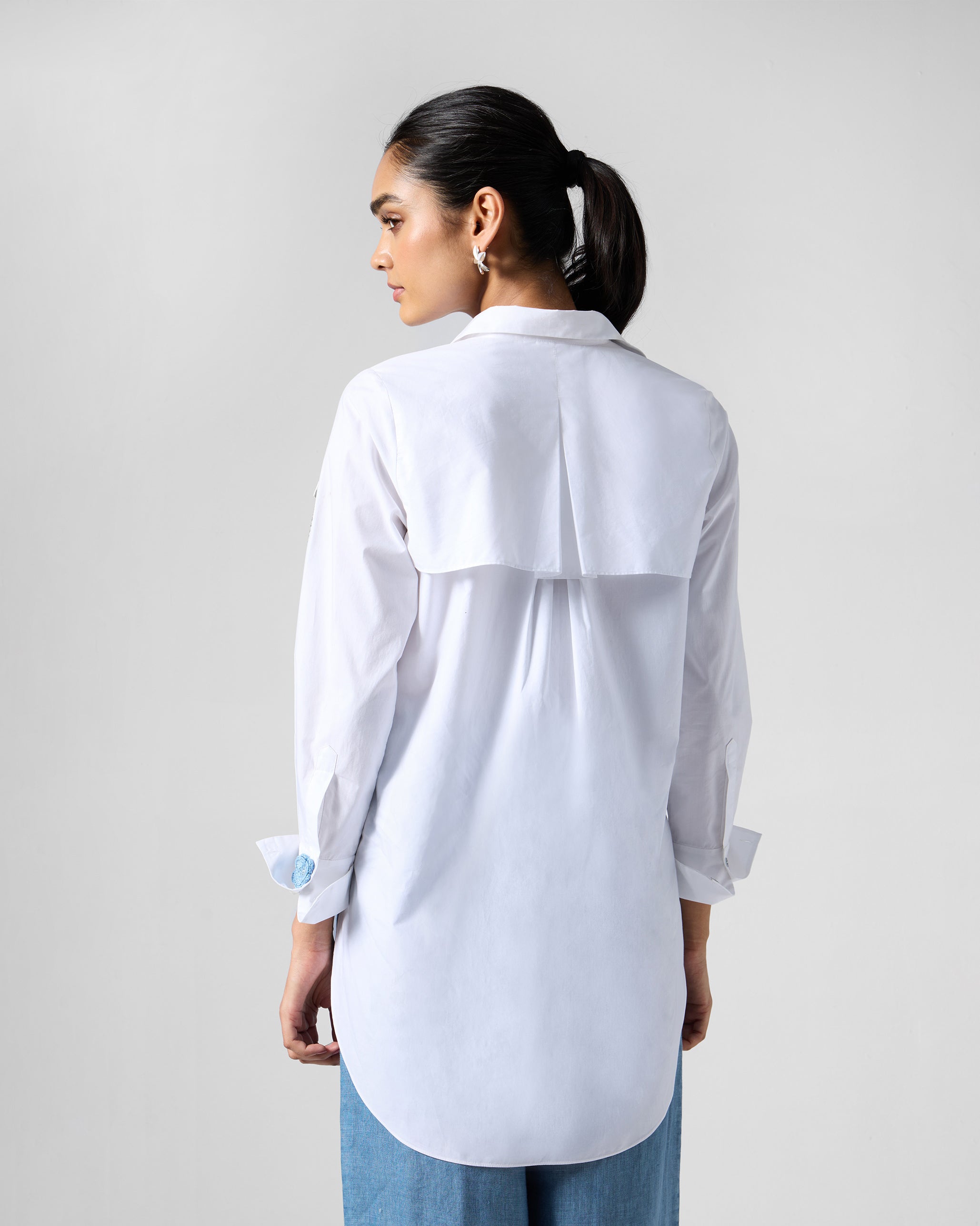 Trench Shirt - White