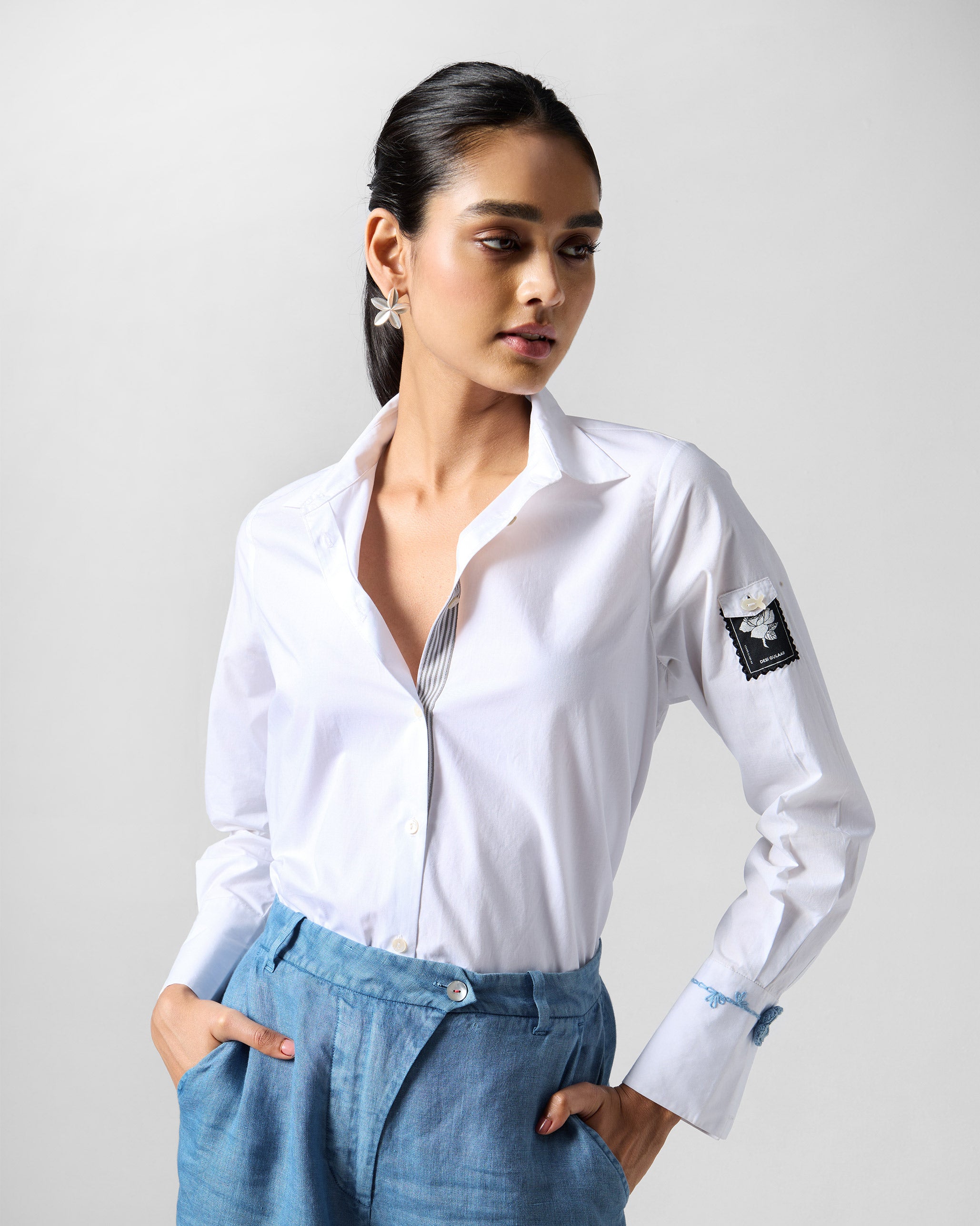 Trench Shirt - White