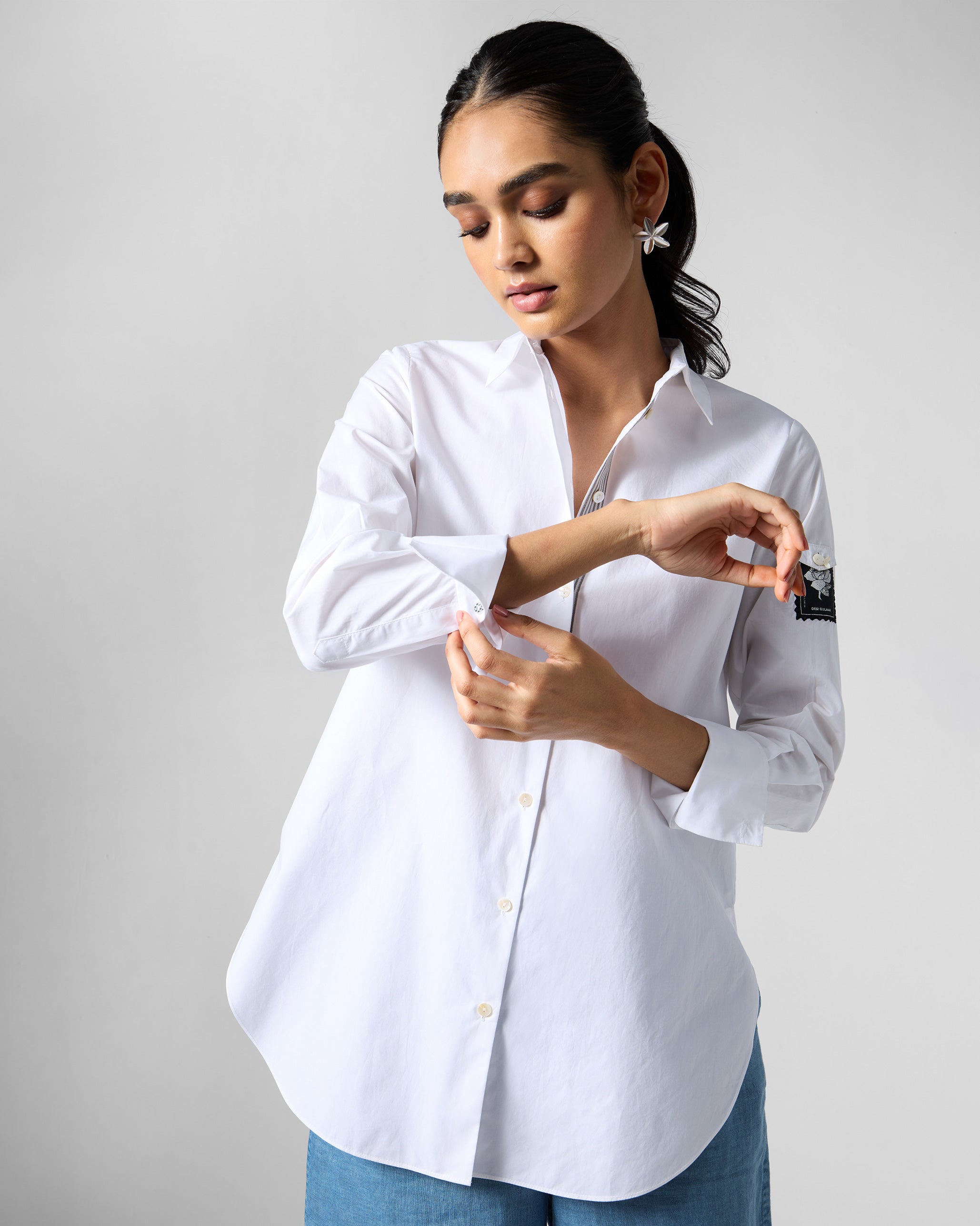 Trench Shirt - White