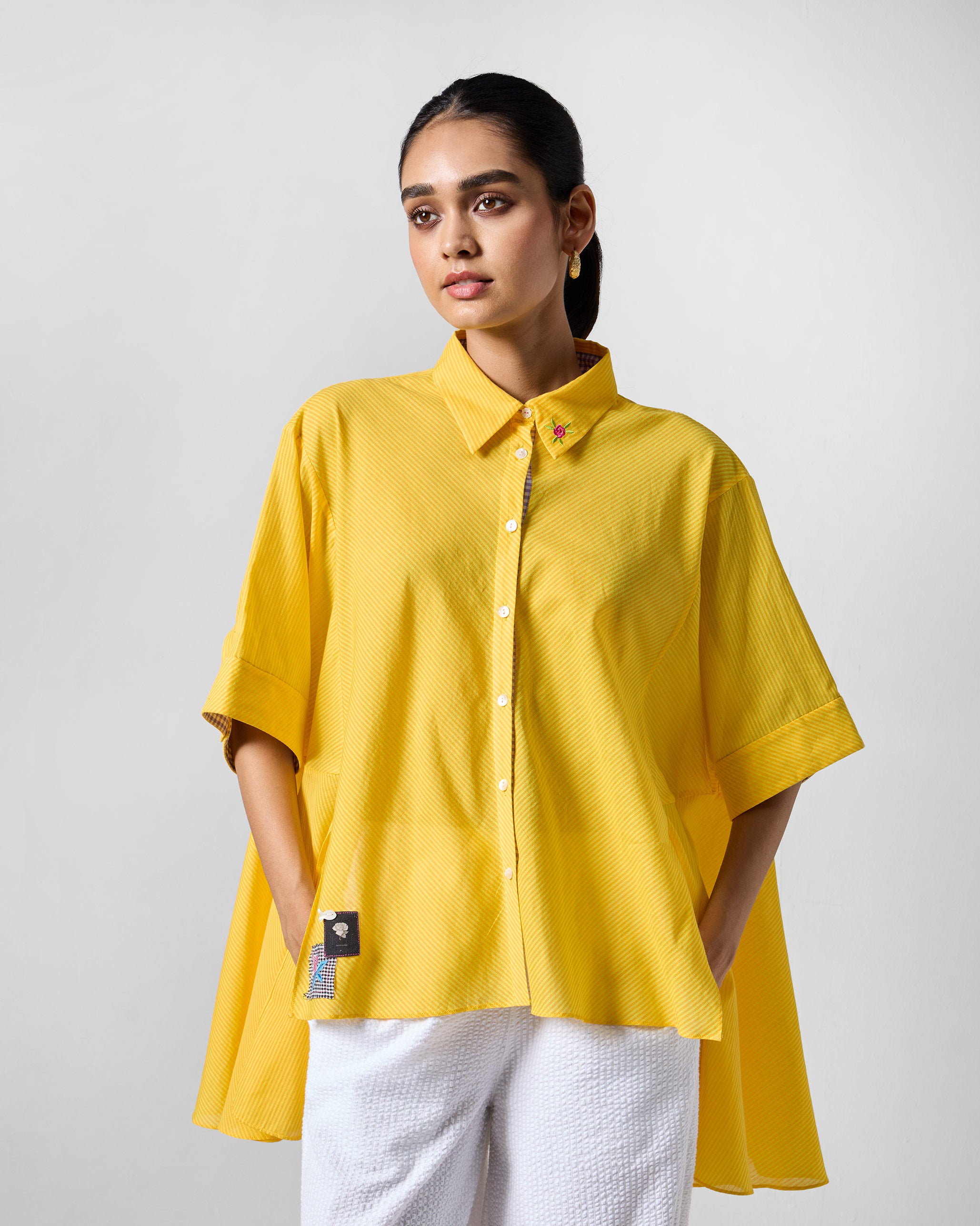 Ceylon Shirt - Yellow Stripes