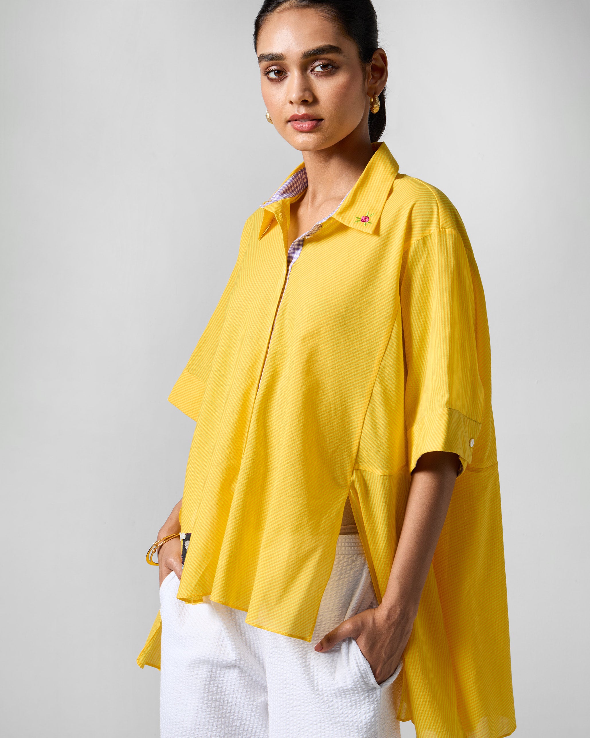 Ceylon Shirt - Yellow Stripes
