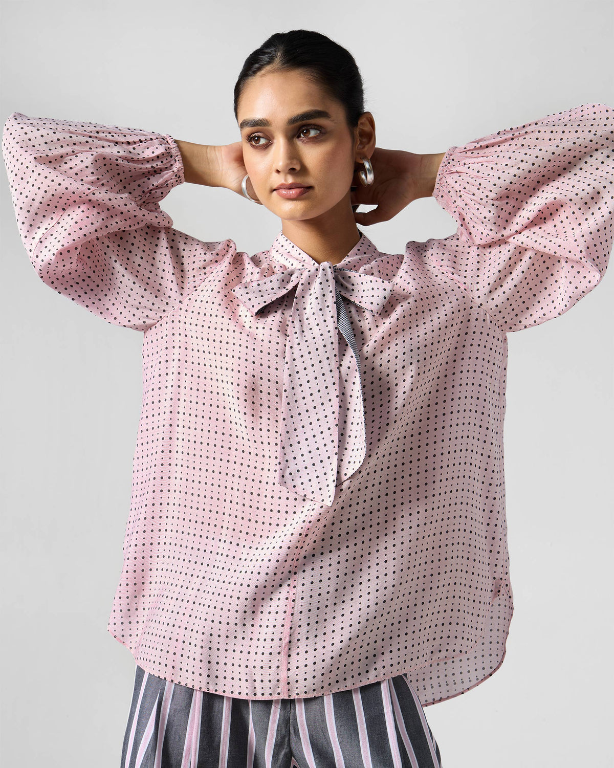 Spring Tie Shirt - Printed Bemberg Tailored Fit