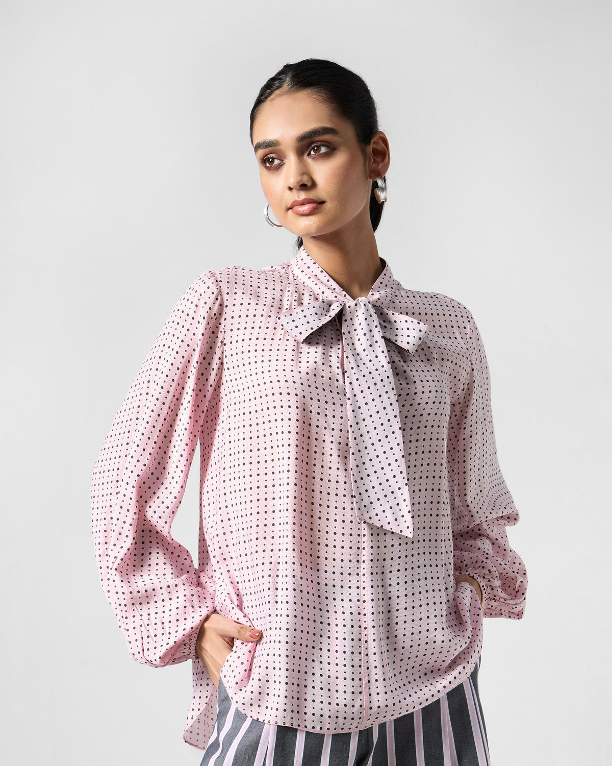 Spring Tie Shirt - Printed Bemberg Tailored Fit