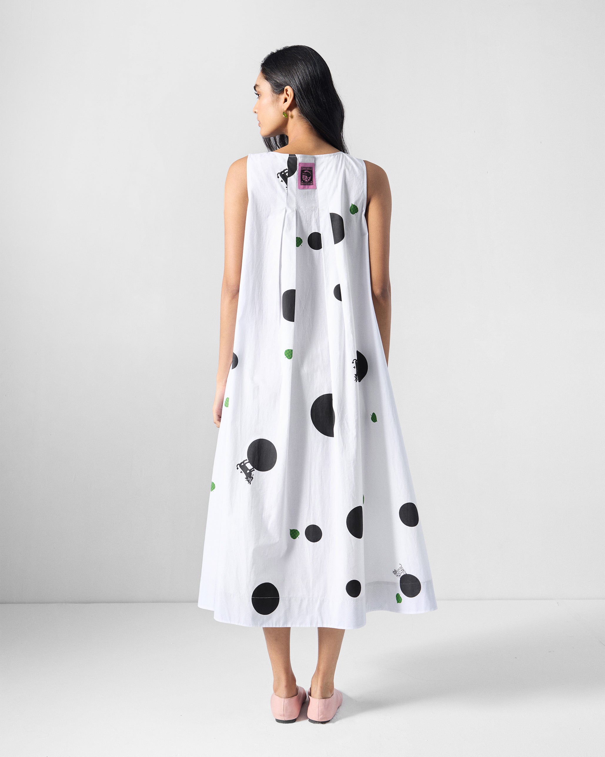 Eva Dress - Black & White Printed