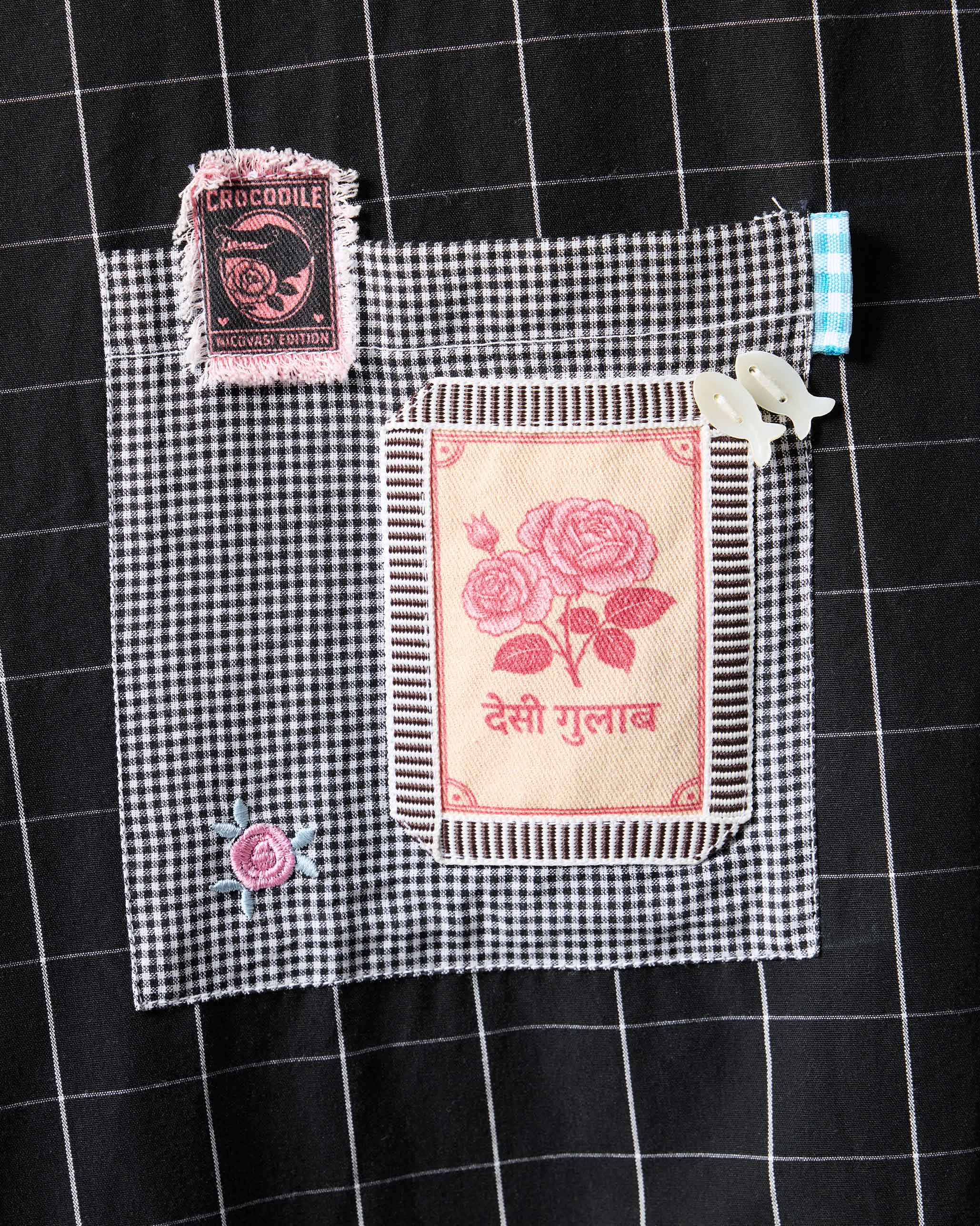 Spiti Shirt Dress - Black & White Checks