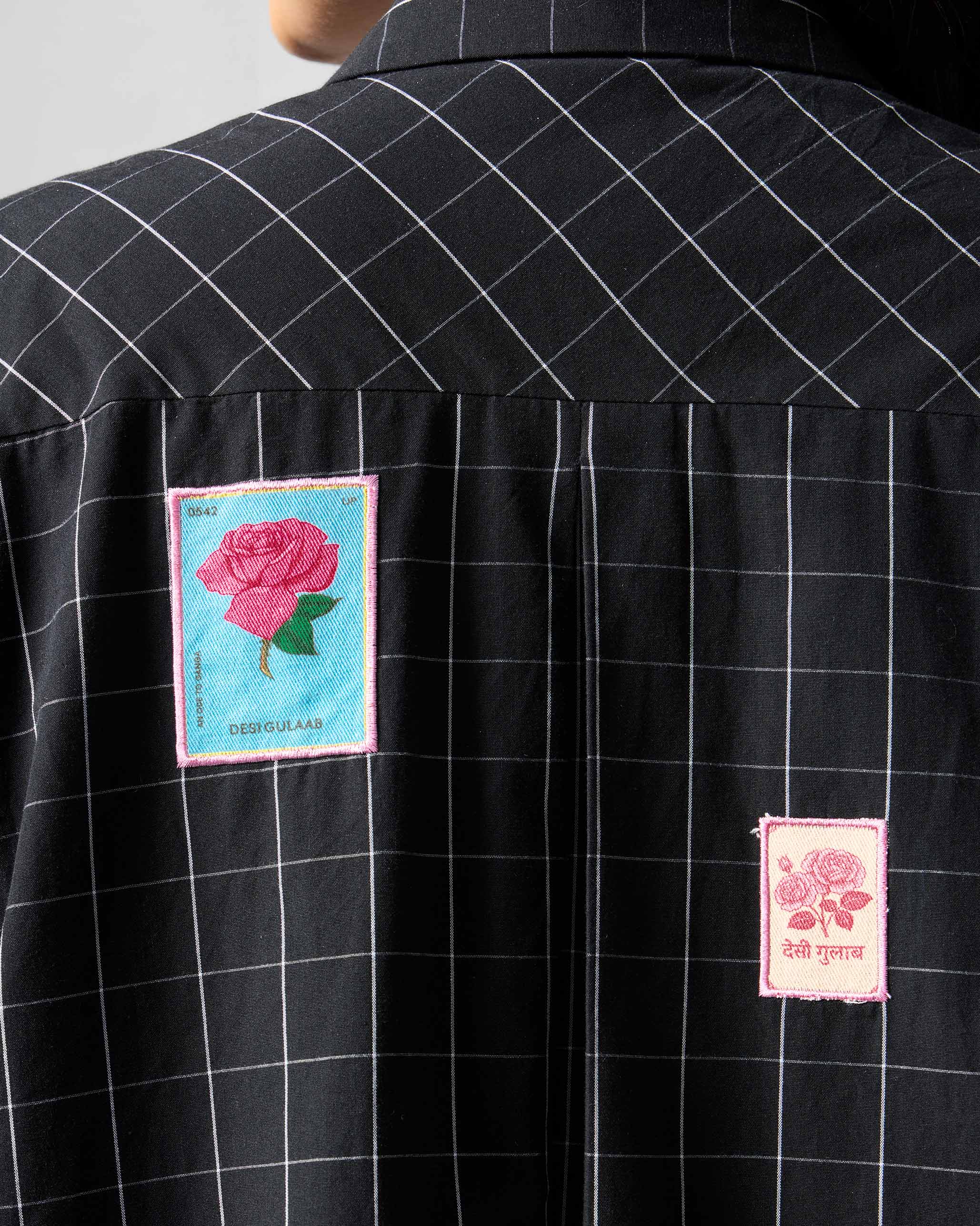 Spiti Shirt Dress - Black & White Checks