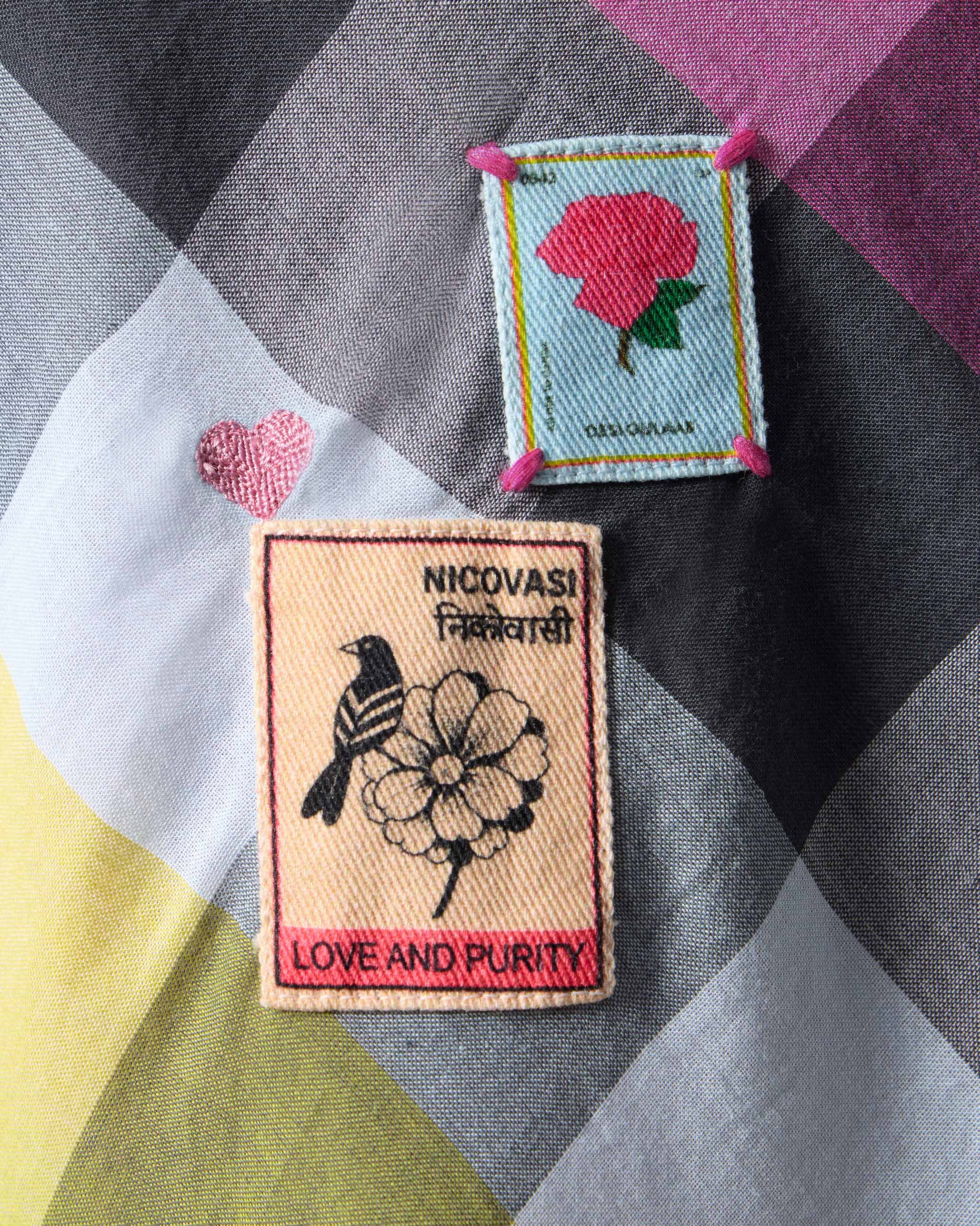 Areva A-Line Dress - Multicolour Checks