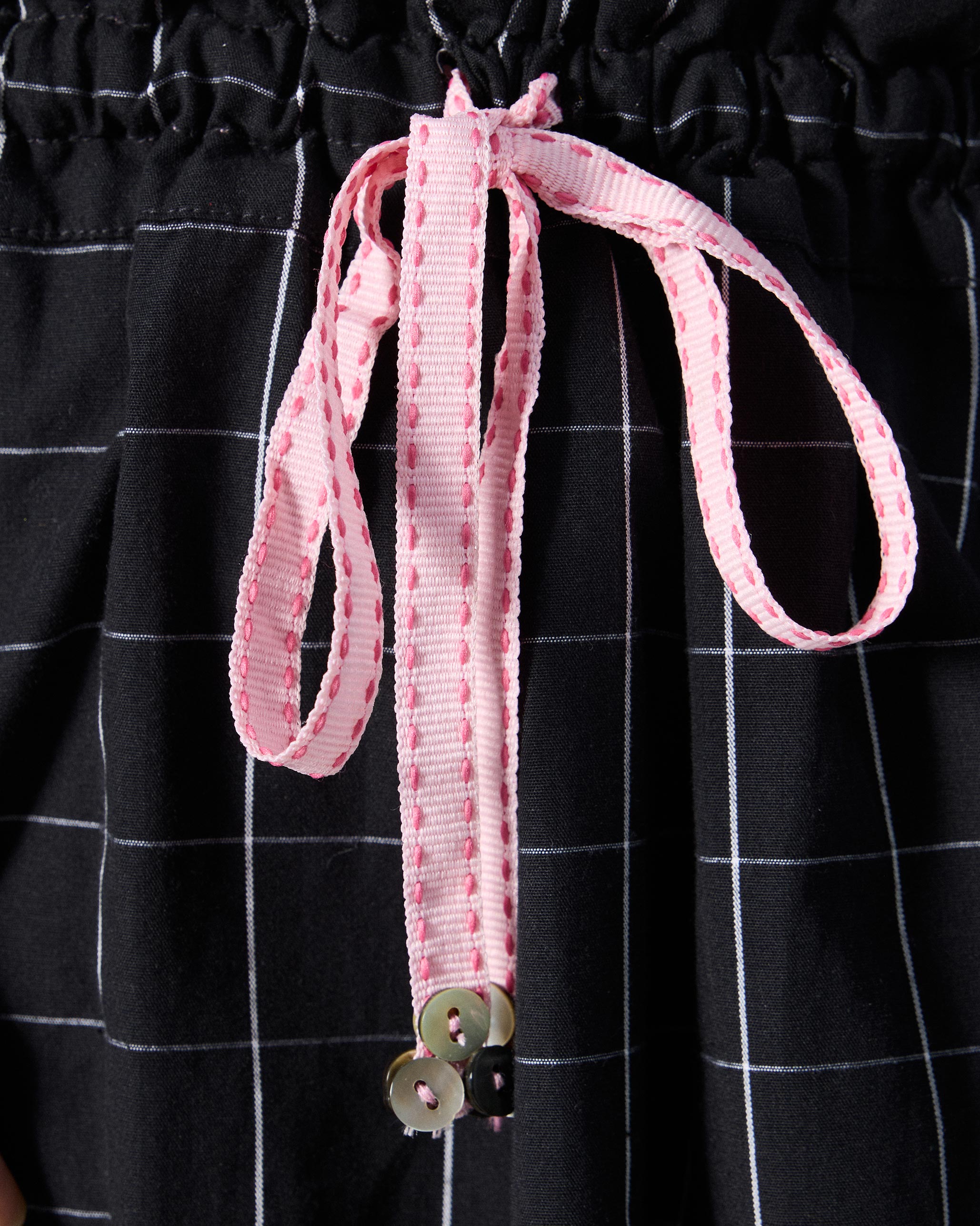 Jambiani Skirt - Black & White Checks