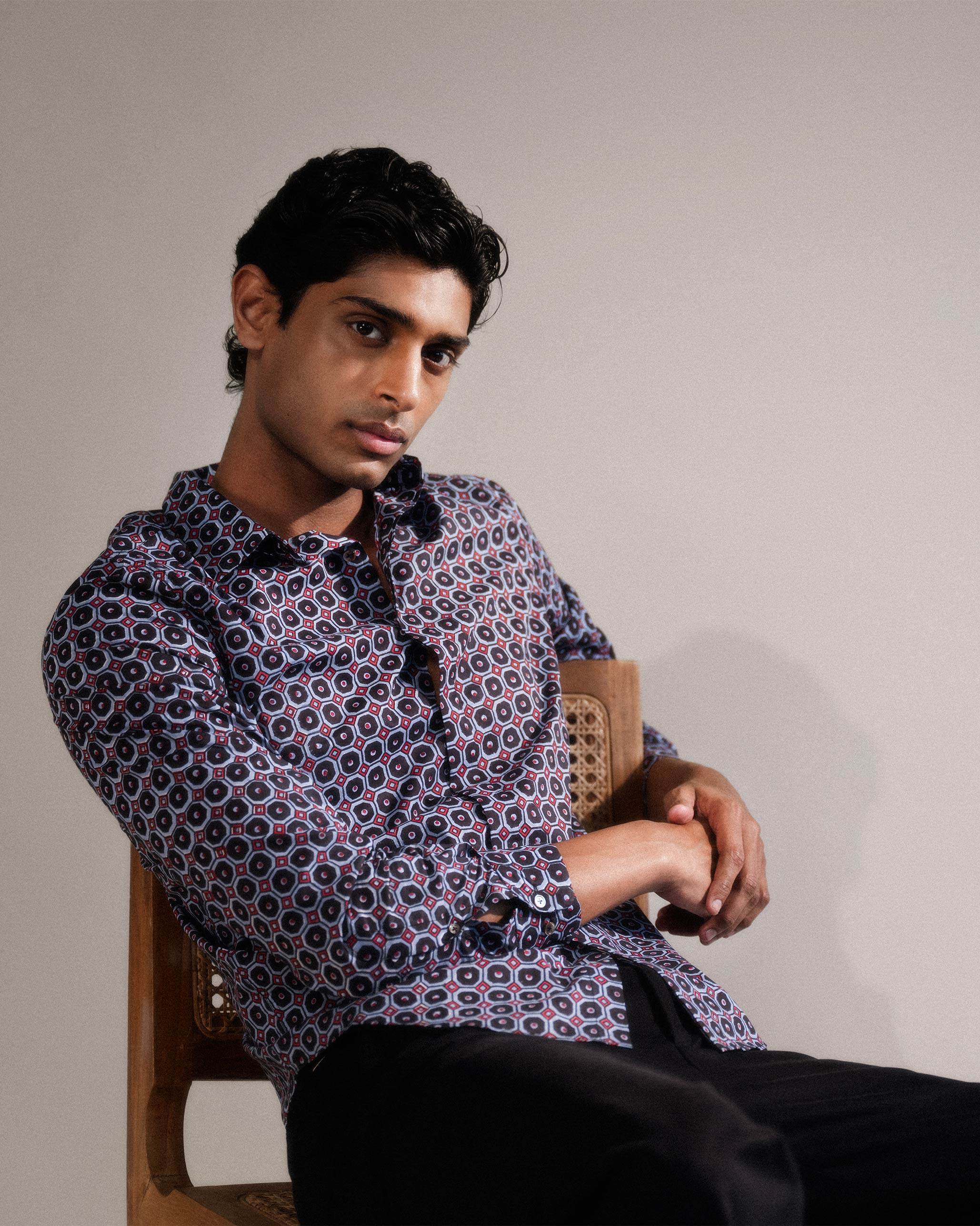 Wood Pigeon Shirt -Multicolor Print