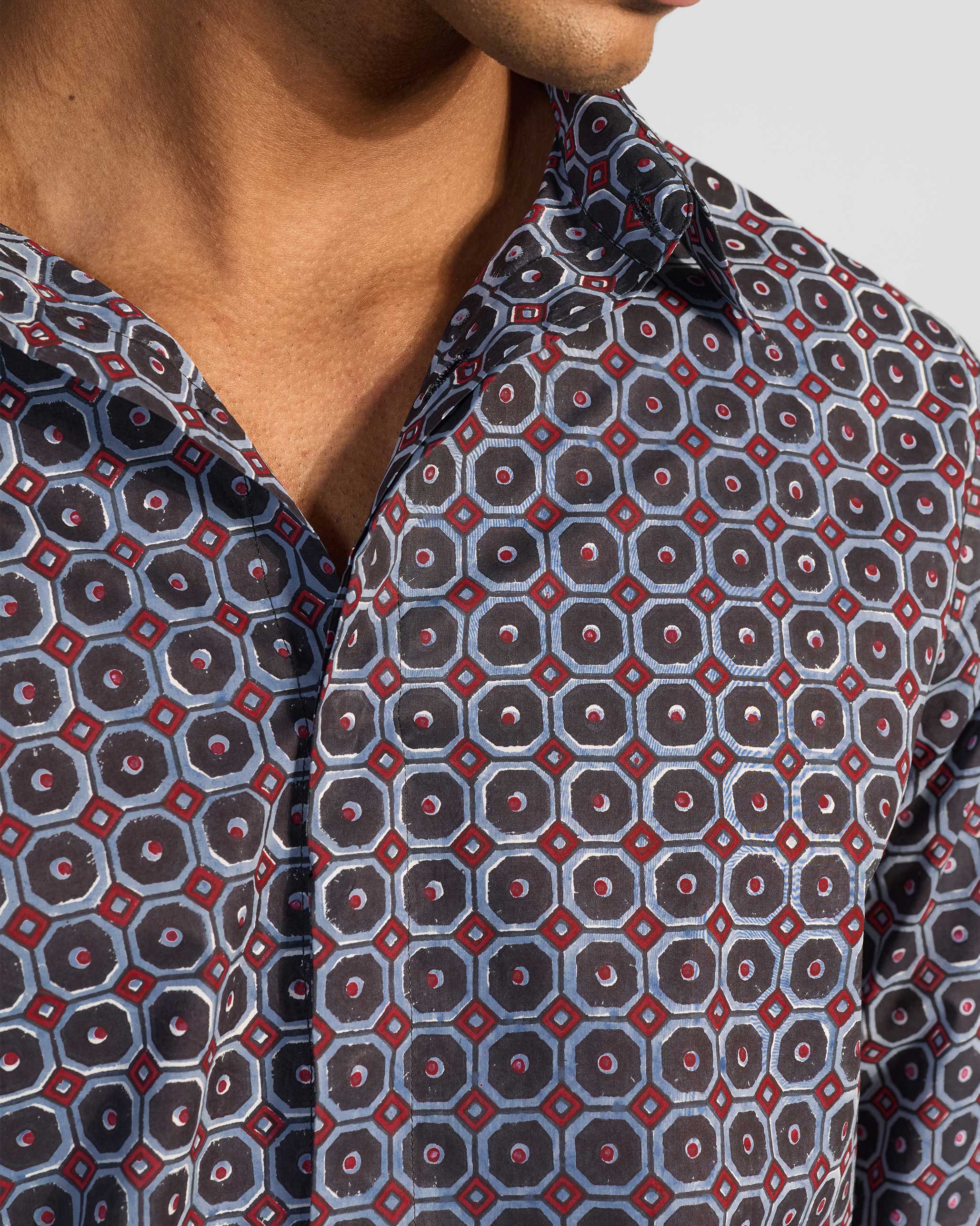 Wood Pigeon Shirt -Multicolor Print