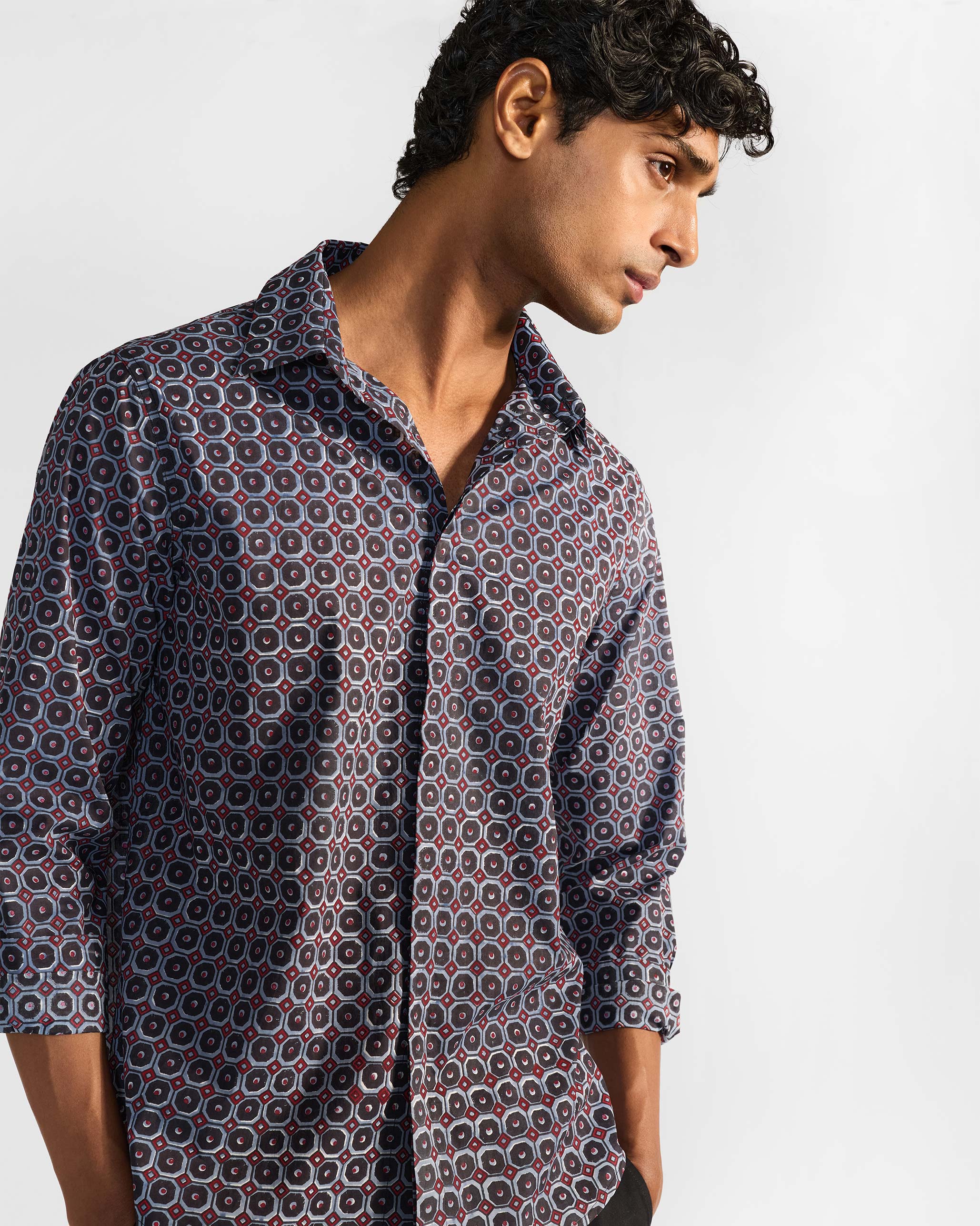 Wood Pigeon Shirt -Multicolor Print