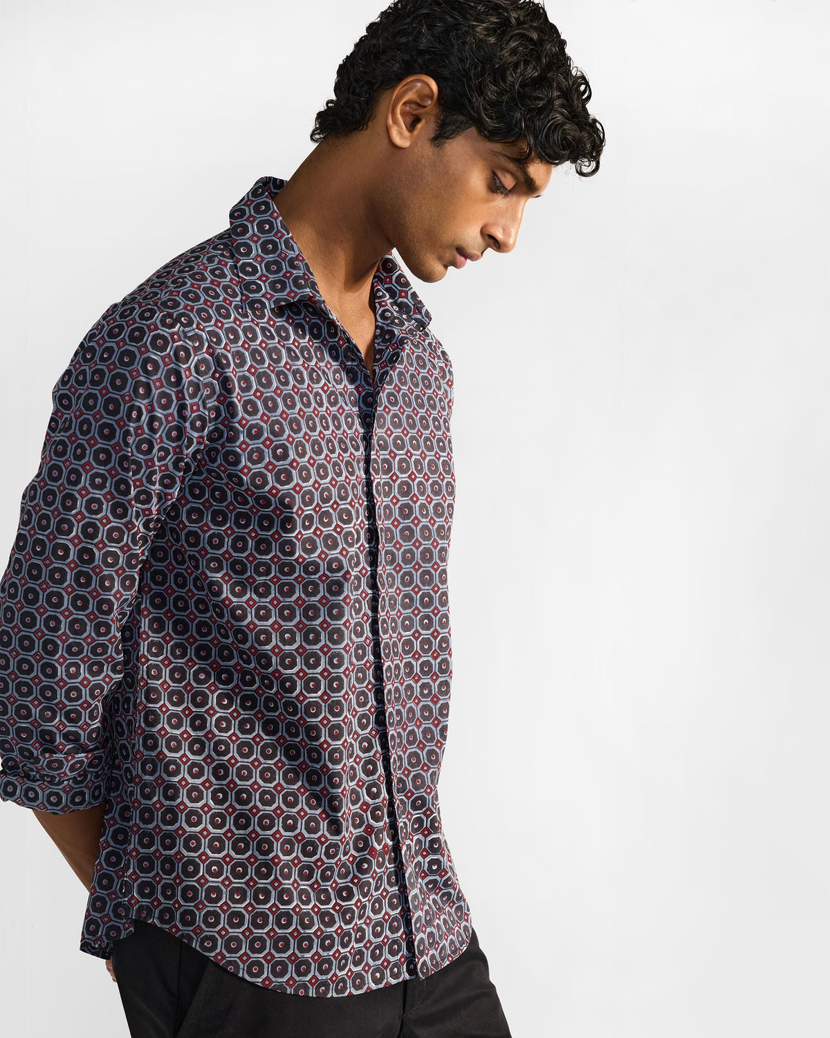 Wood Pigeon Shirt -Multicolor Print