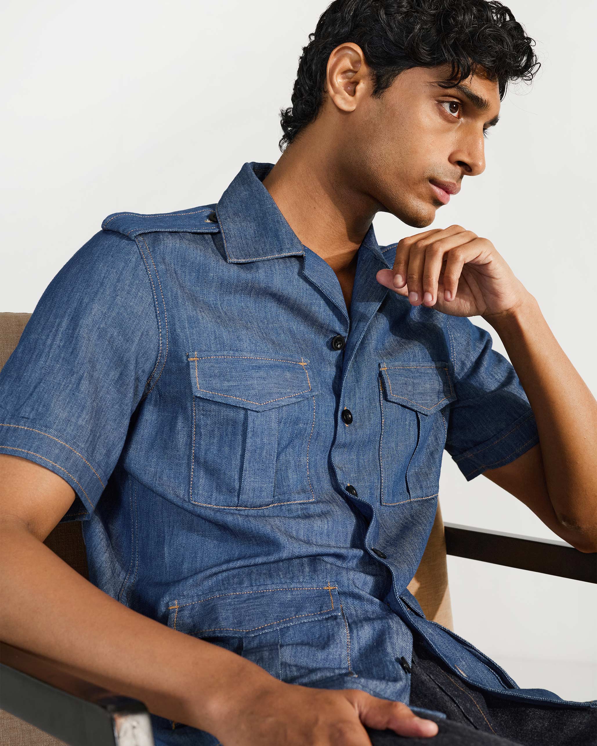 Sambar Shacket - Denim