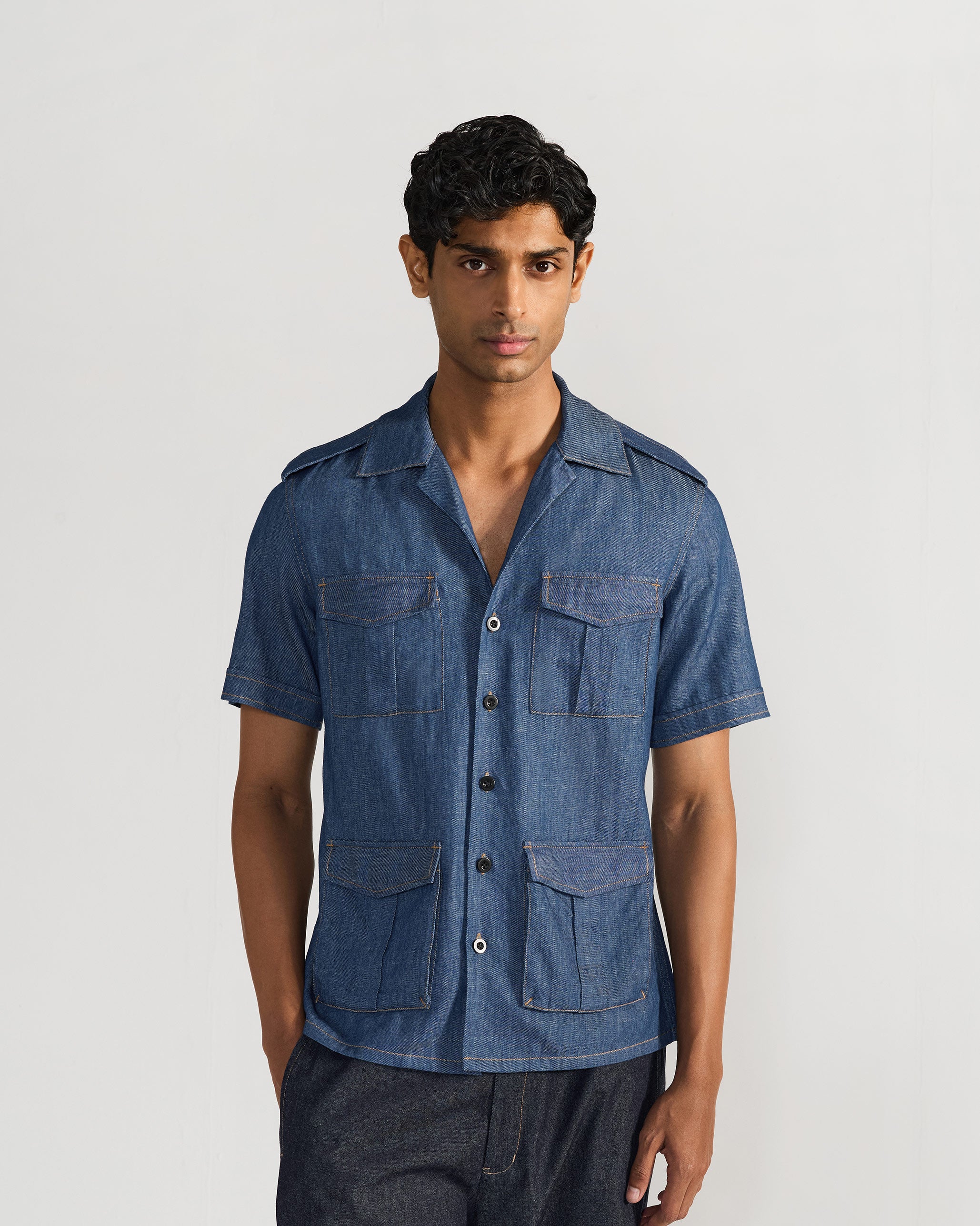 Sambar Shacket - Denim