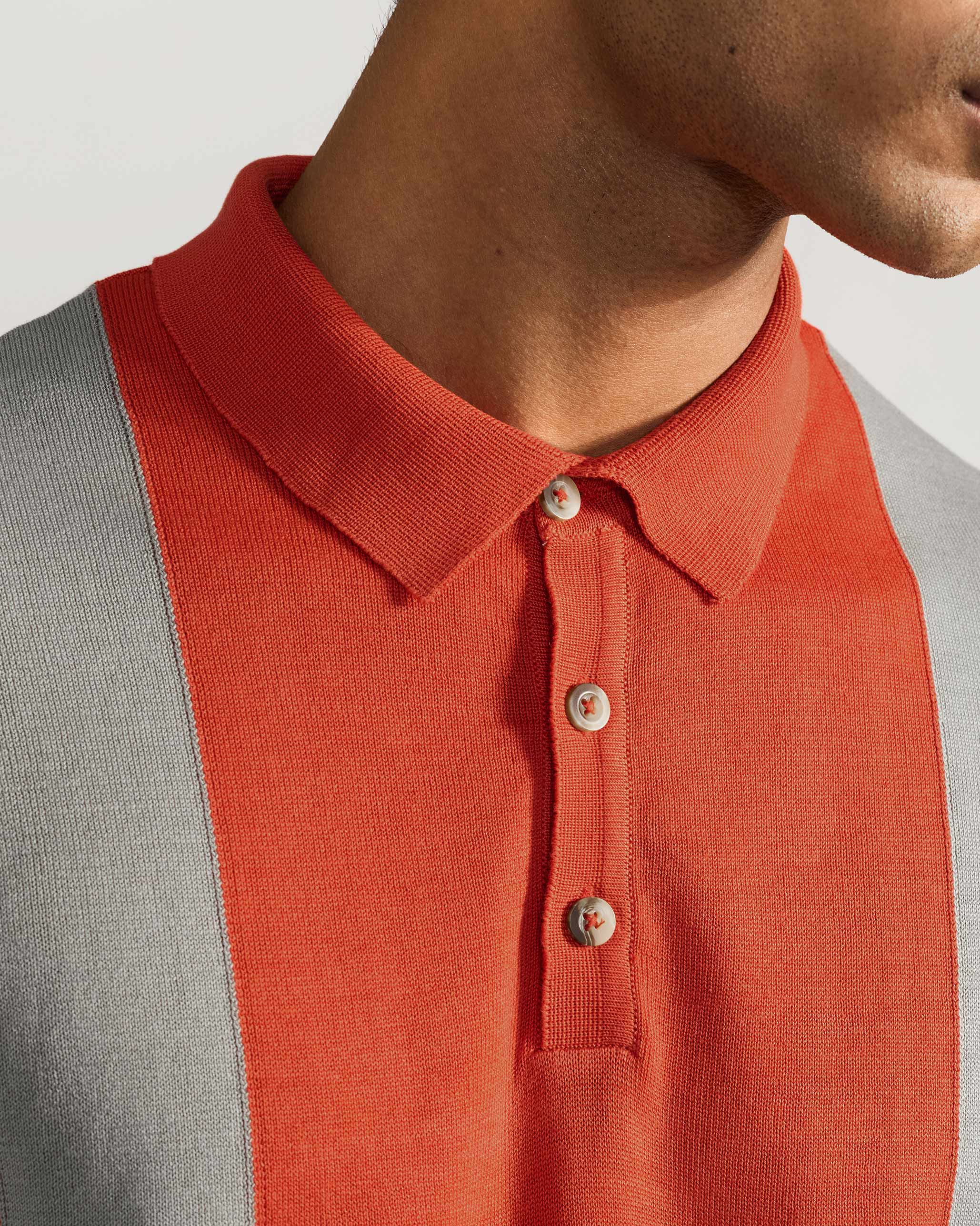 Bonnet Polo T-Shirt - Orange
