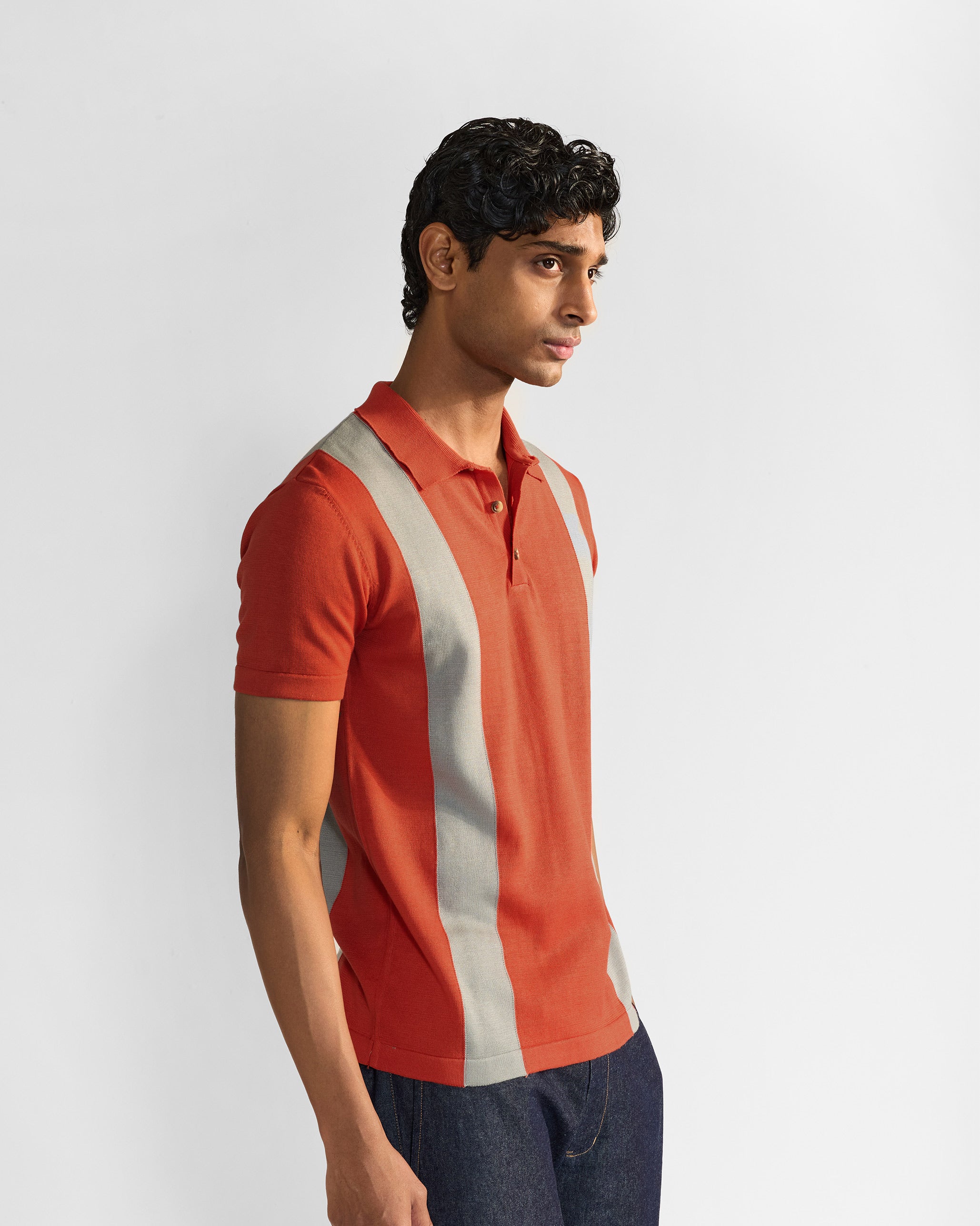 Bonnet Polo T-Shirt - Orange