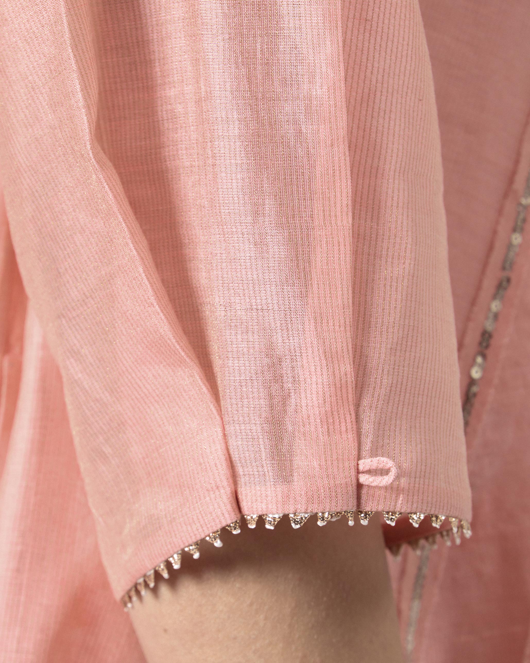 Sukhna Kurta with Slip - Pink Embroidered