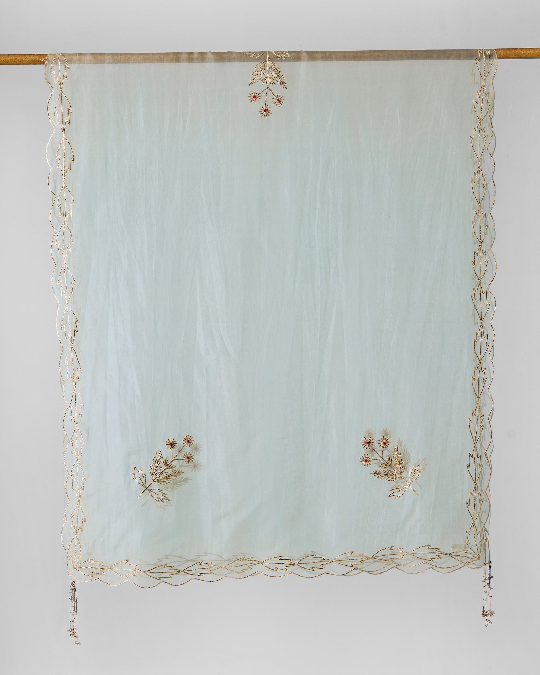 Kasara Dupatta - Powder Blue