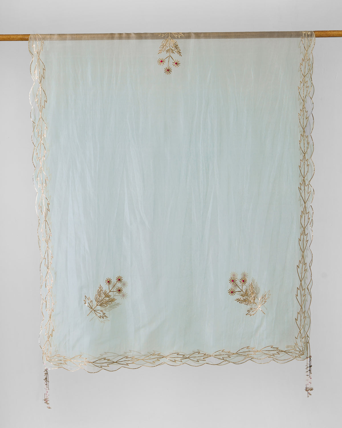 Kasara Dupatta - Powder Blue