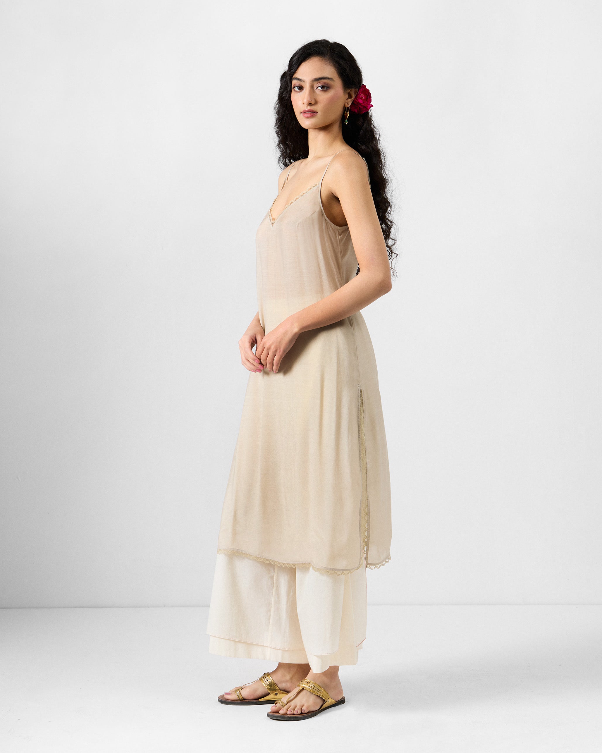 Kolad Kaftan - Teal & Gold