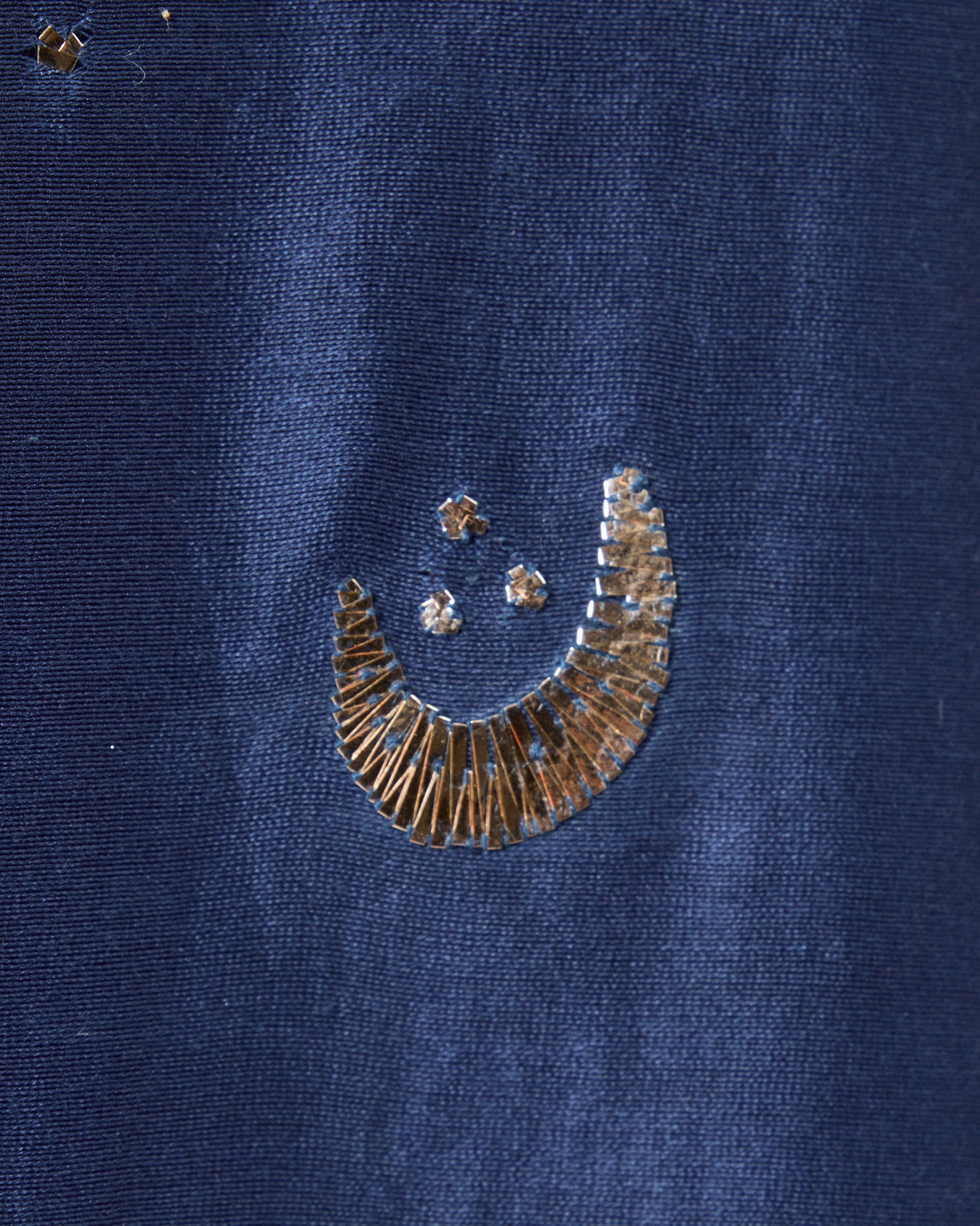 Koyna Kaftan - Indigo Embroidered
