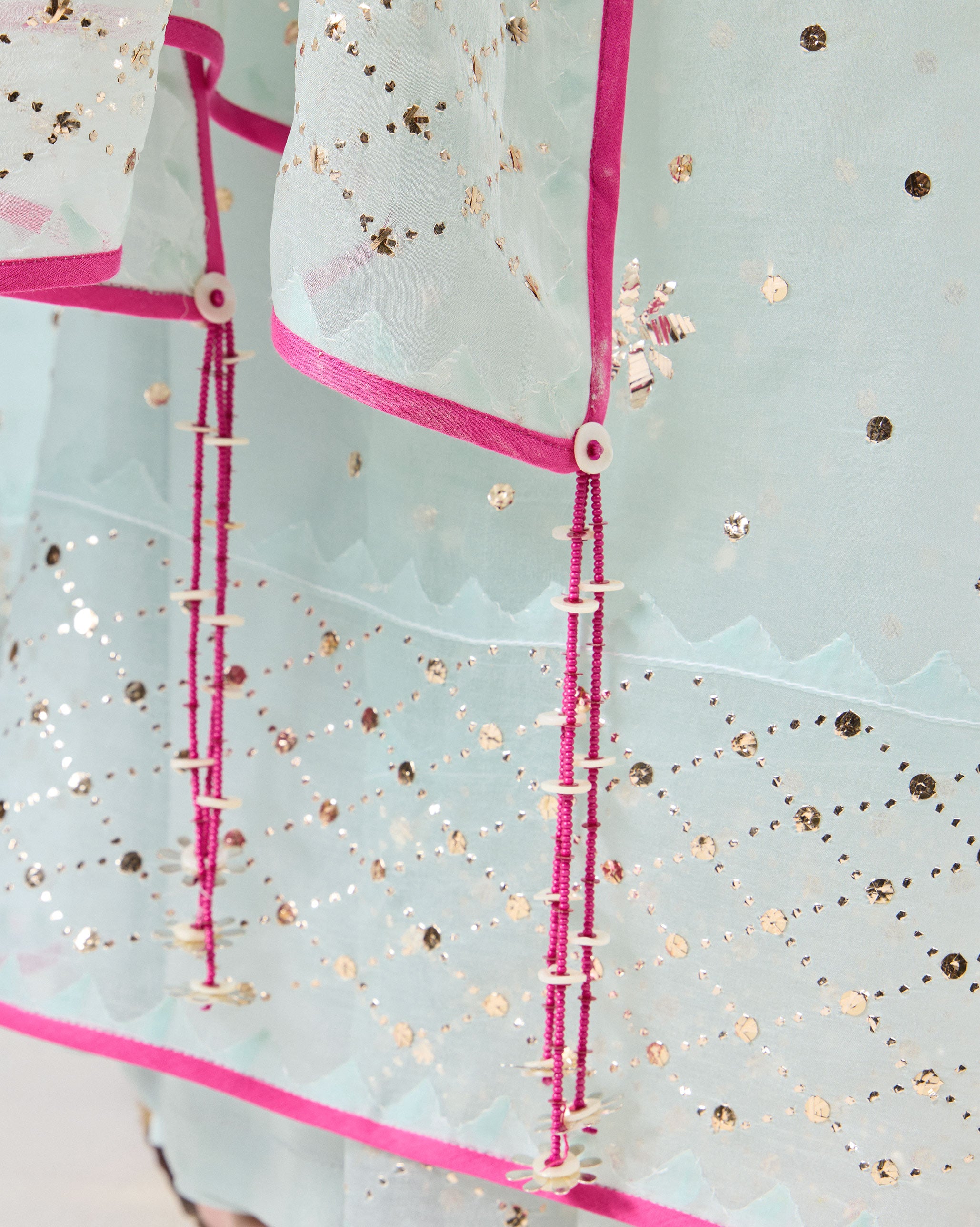 Tansa Sari - Powder Blue Embroidered