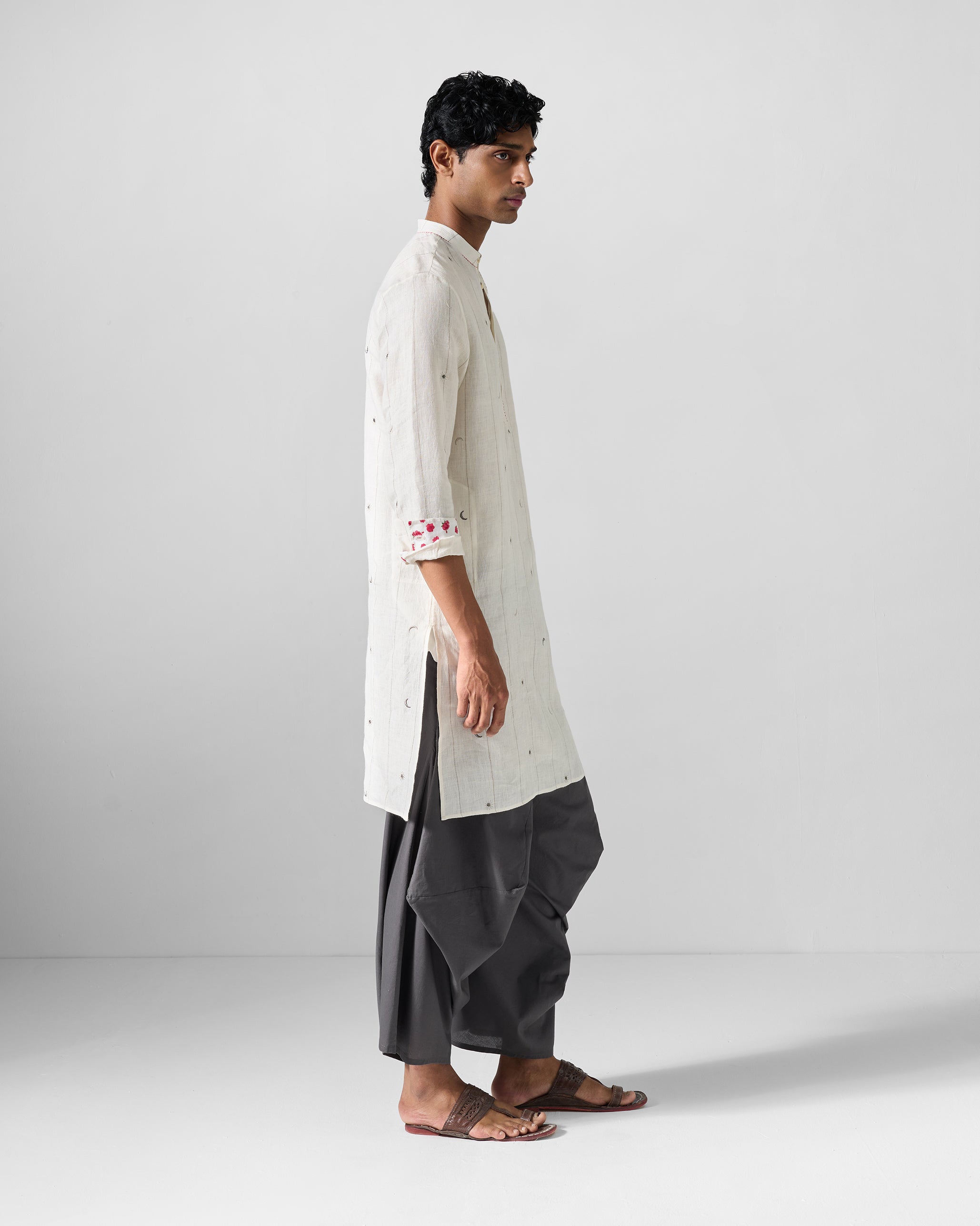 Shaam Kurta - Ivory Embroidered