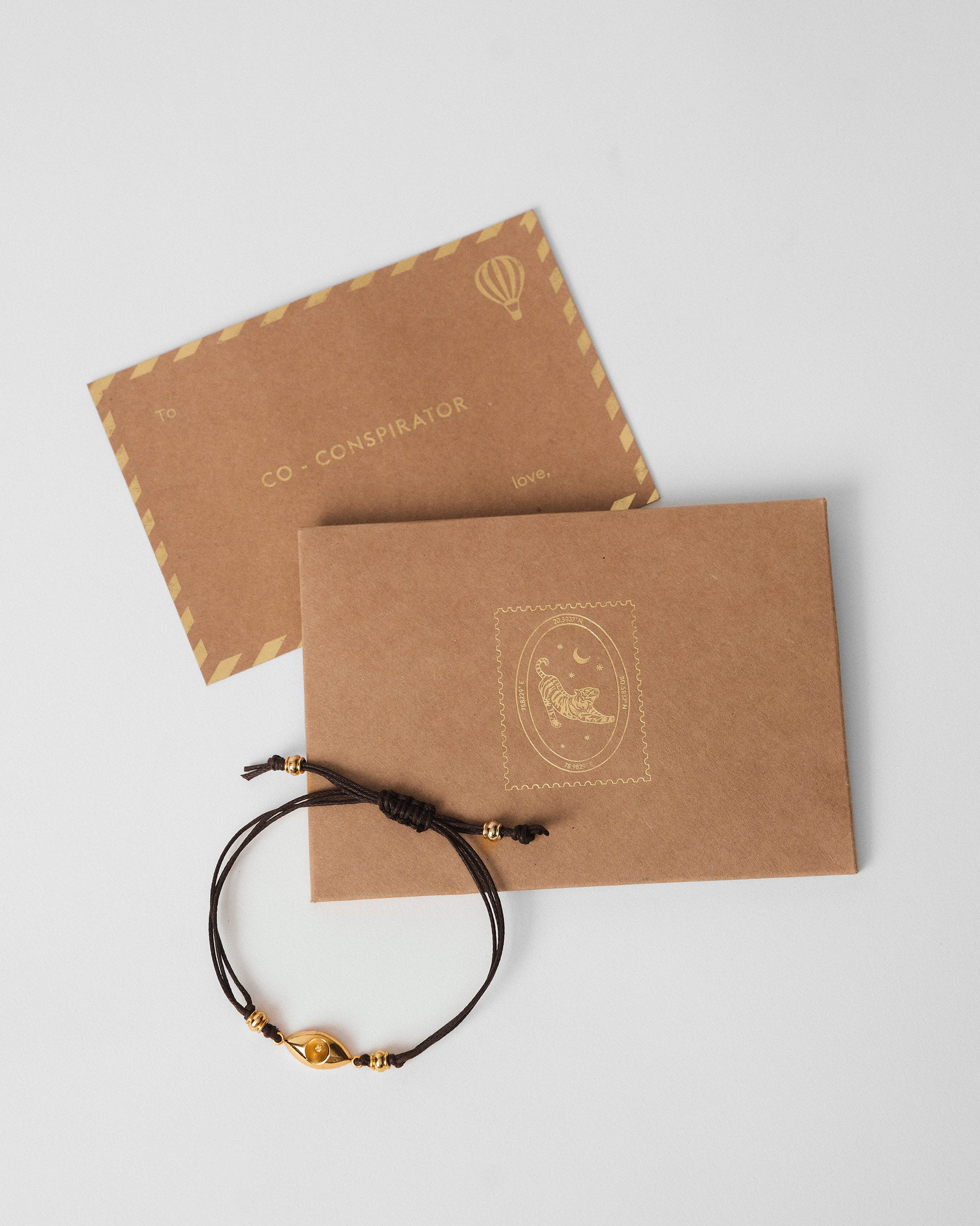 Evil Eye Rakhi - Brown